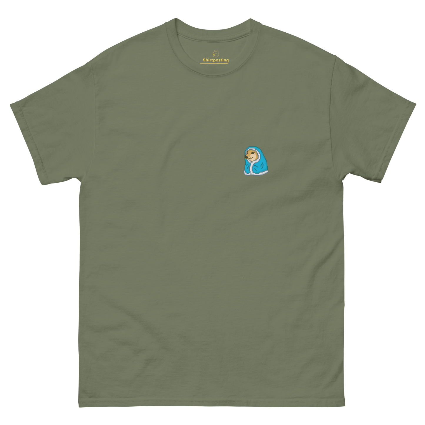 Doge Classic T-Shirt Meme - Military Green | Shirtposting