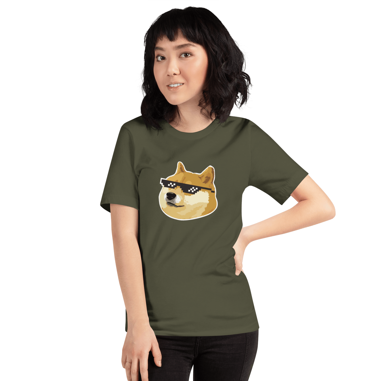 Doge Classic T-Shirt Meme - Military Green | Shirtposting
