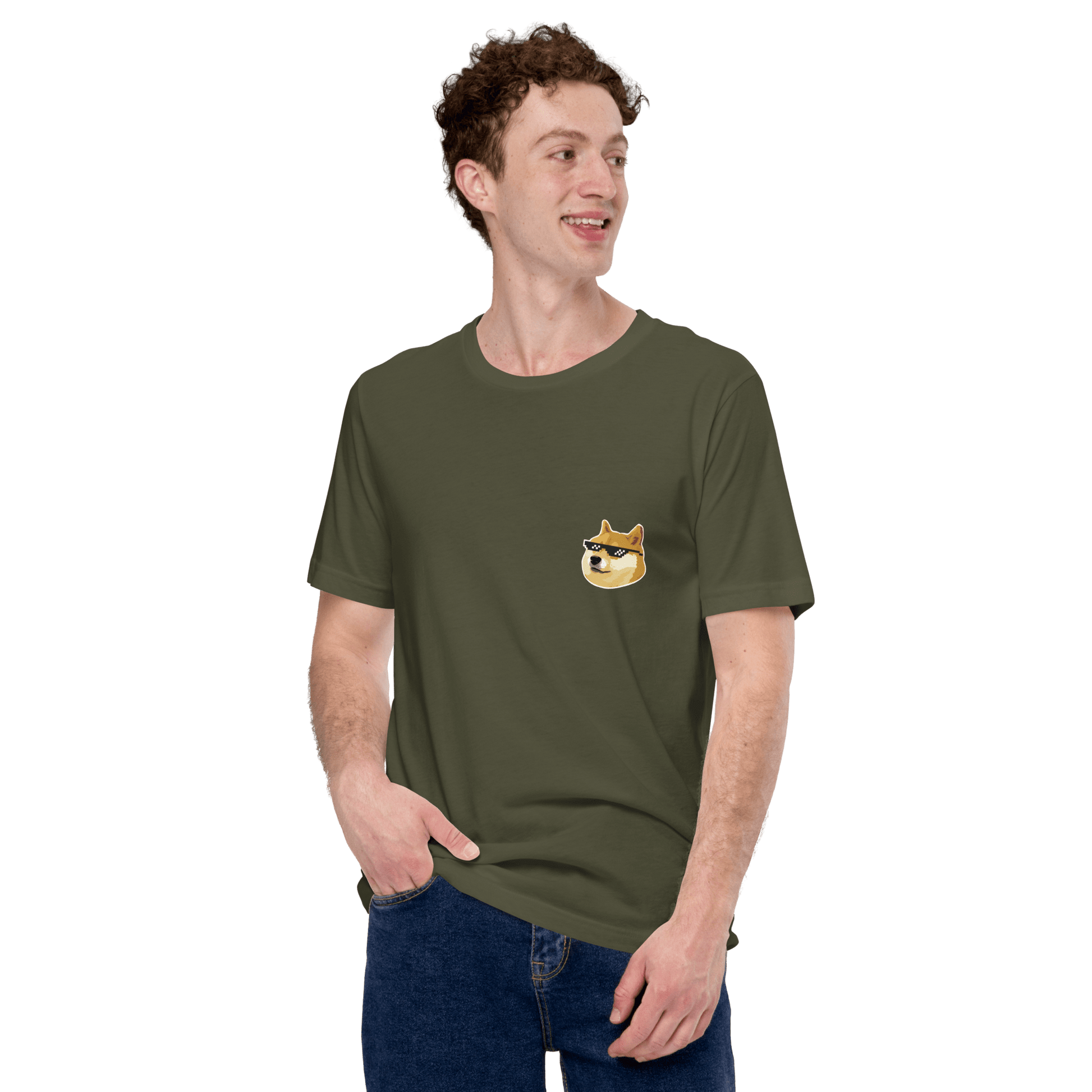 Doge Classic T-Shirt Meme - Military Green | Shirtposting