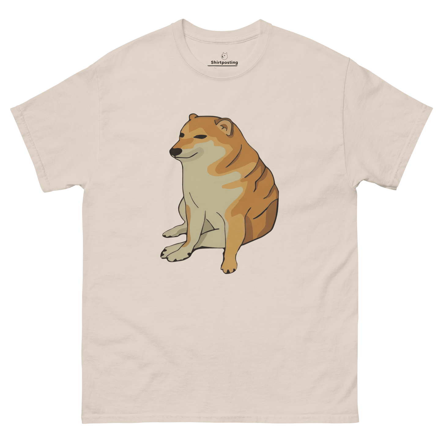 Doge Classic T-Shirt Meme - Natural | Shirtposting