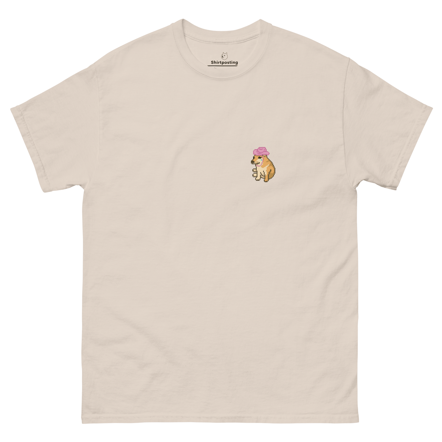 Doge Classic T-Shirt Meme - Natural | Shirtposting