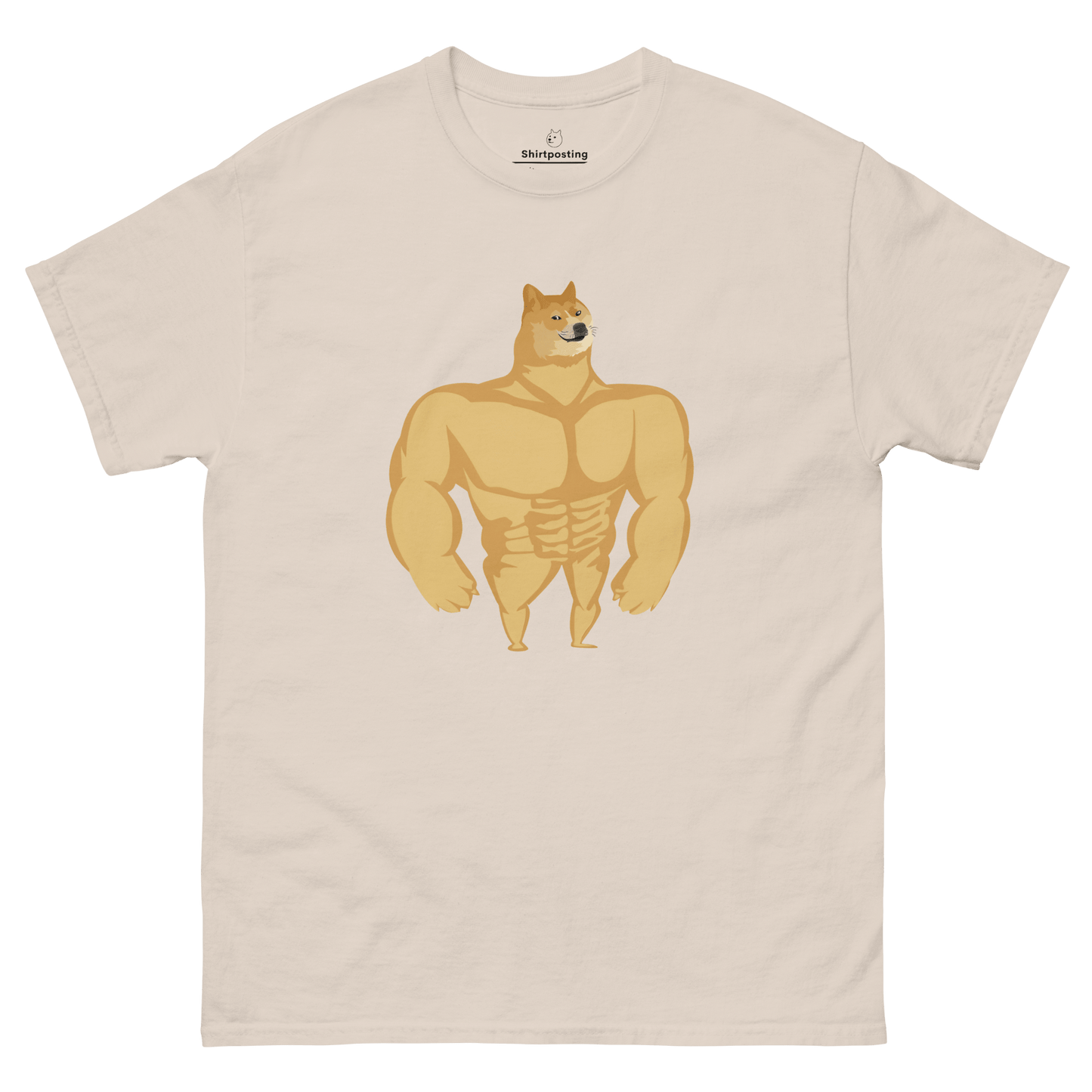 Doge Classic T-Shirt Meme - Natural | Shirtposting