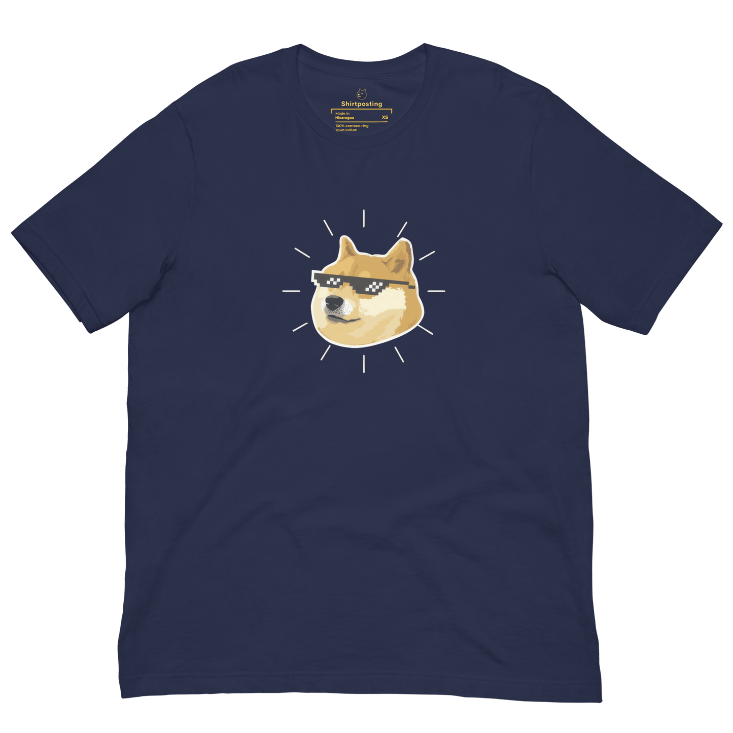Doge Classic T-Shirt Meme - Navy | Shirtposting