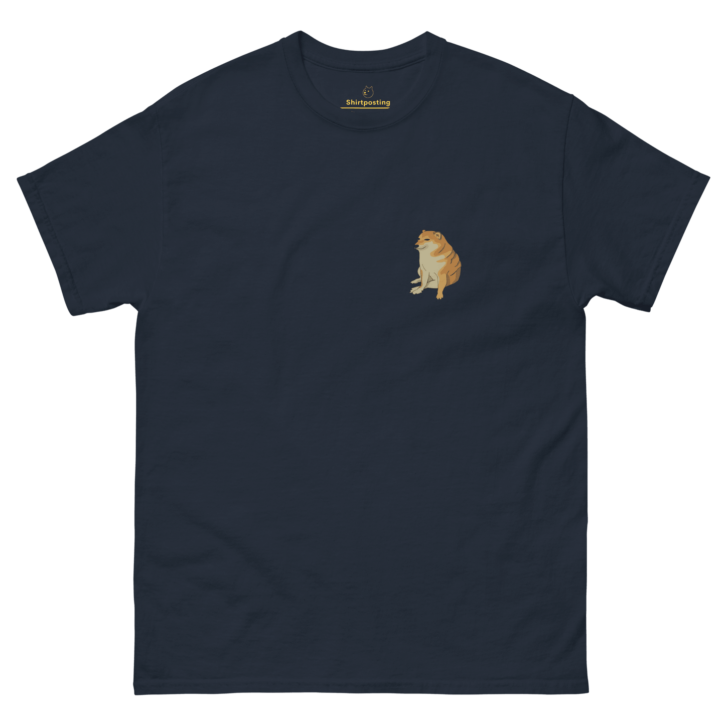 Doge Classic T-Shirt Meme - Navy | Shirtposting