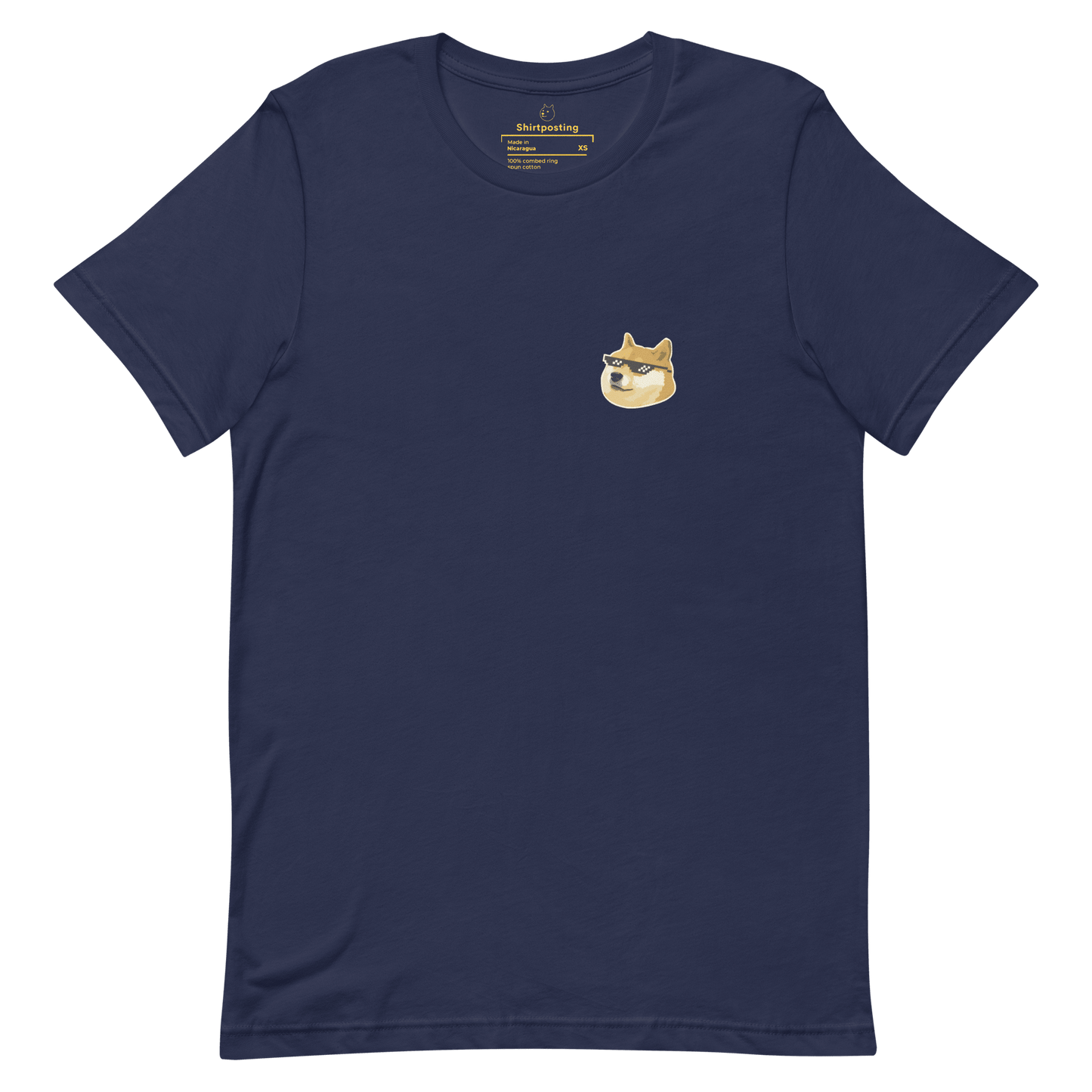 Doge Classic T-Shirt Meme - Navy | Shirtposting