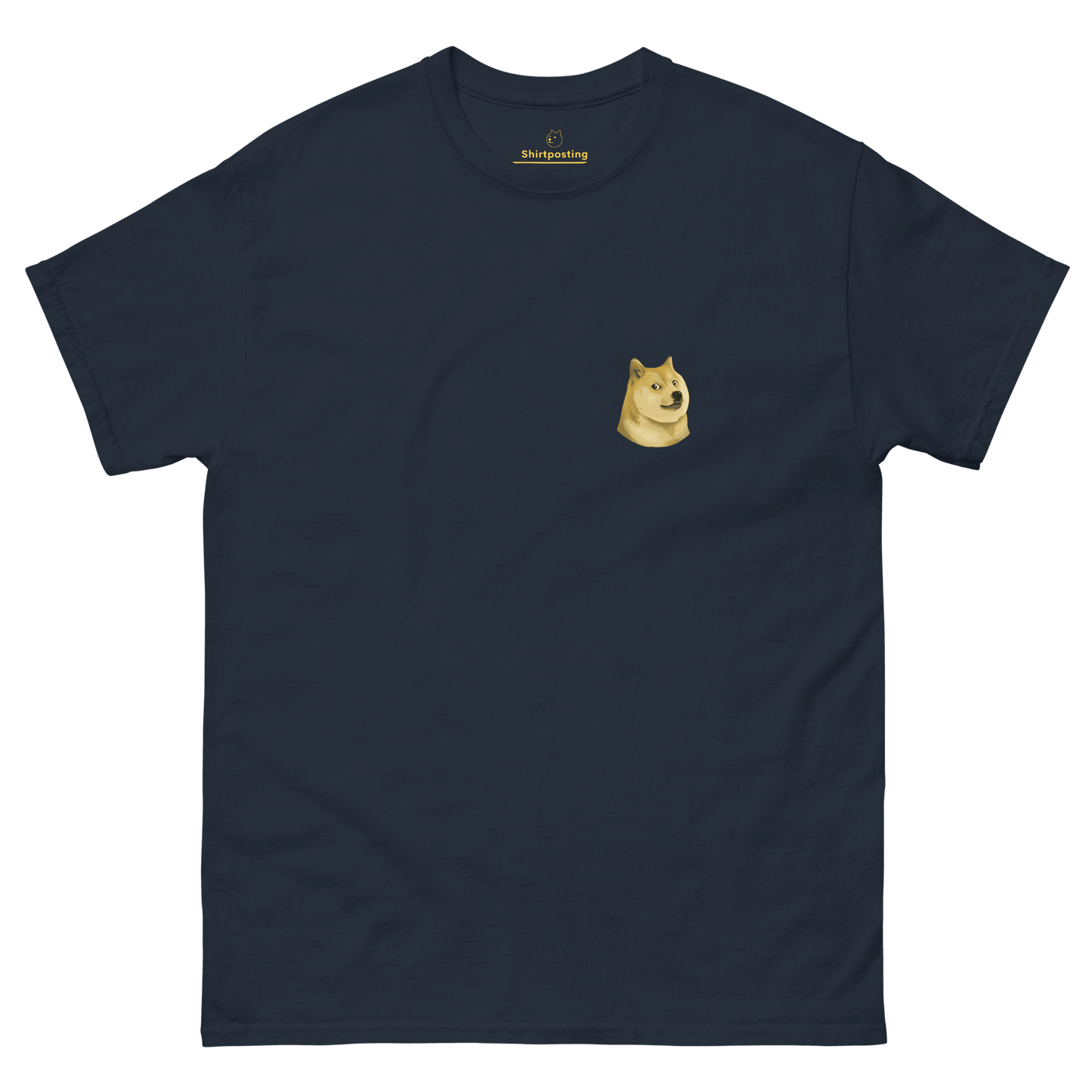 Doge Classic T-Shirt Meme - Navy | Shirtposting