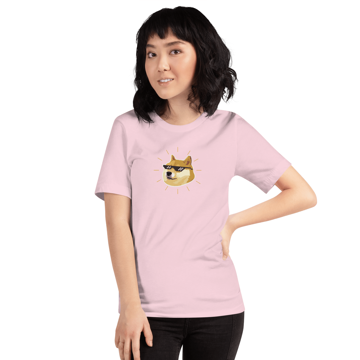 Doge Classic T-Shirt Meme - Soft Pink | Shirtposting