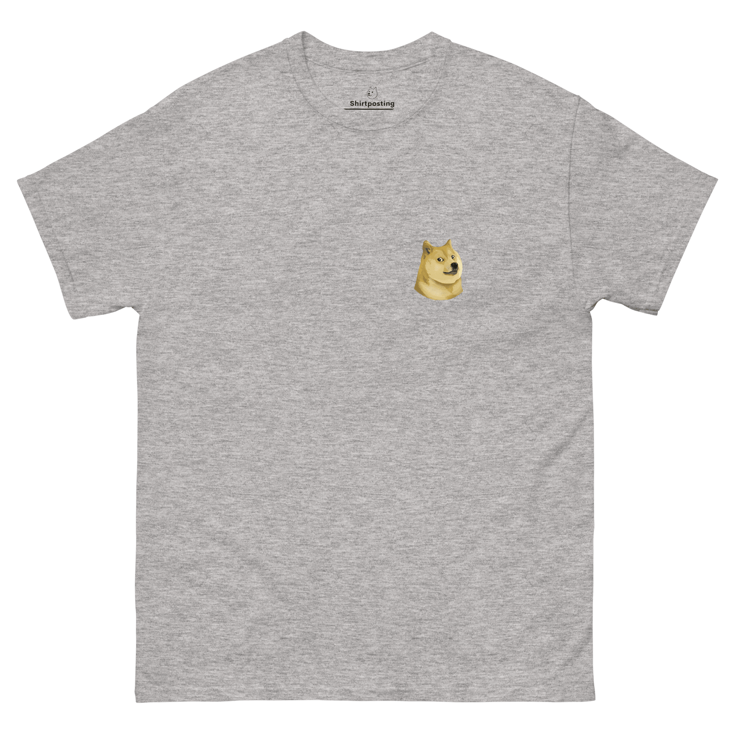 Doge Classic T-Shirt Meme - Sport Grey | Shirtposting