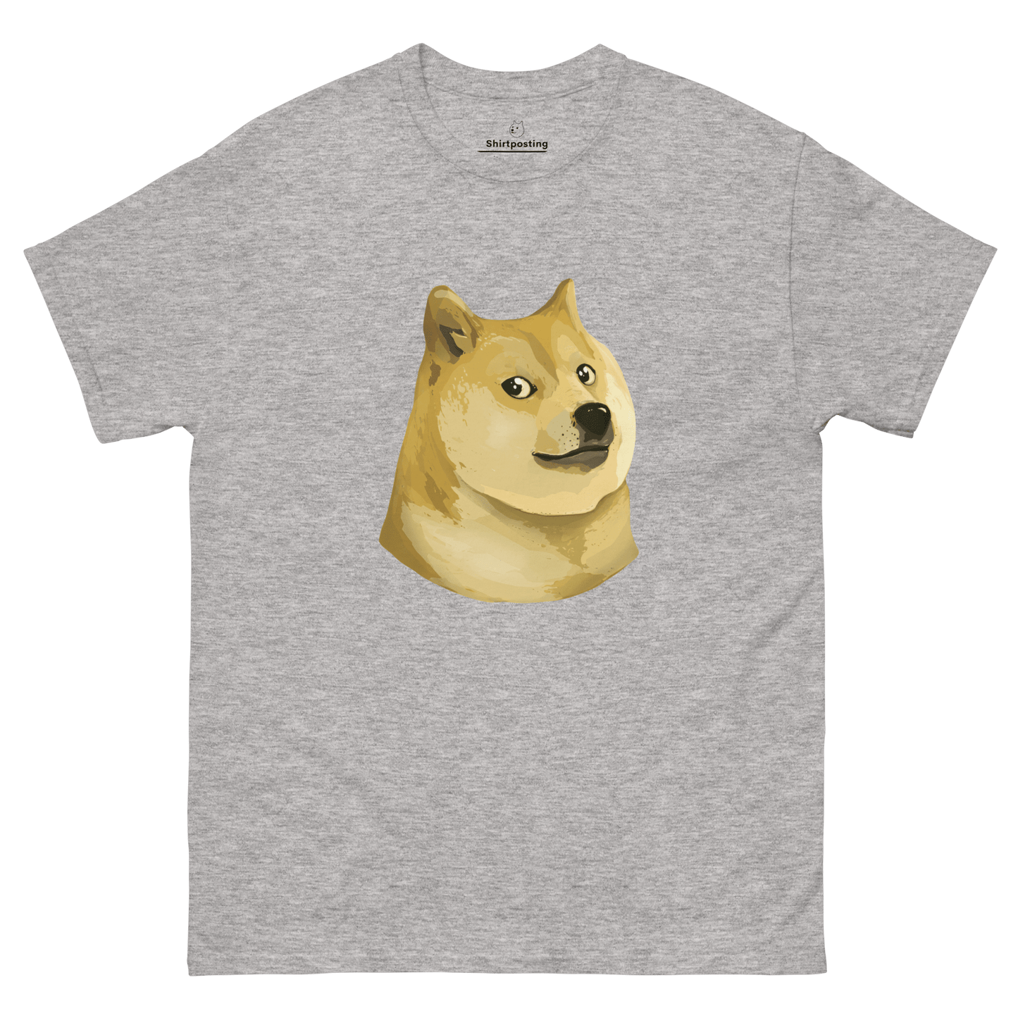 Doge Classic T-Shirt Meme - Sport Grey | Shirtposting