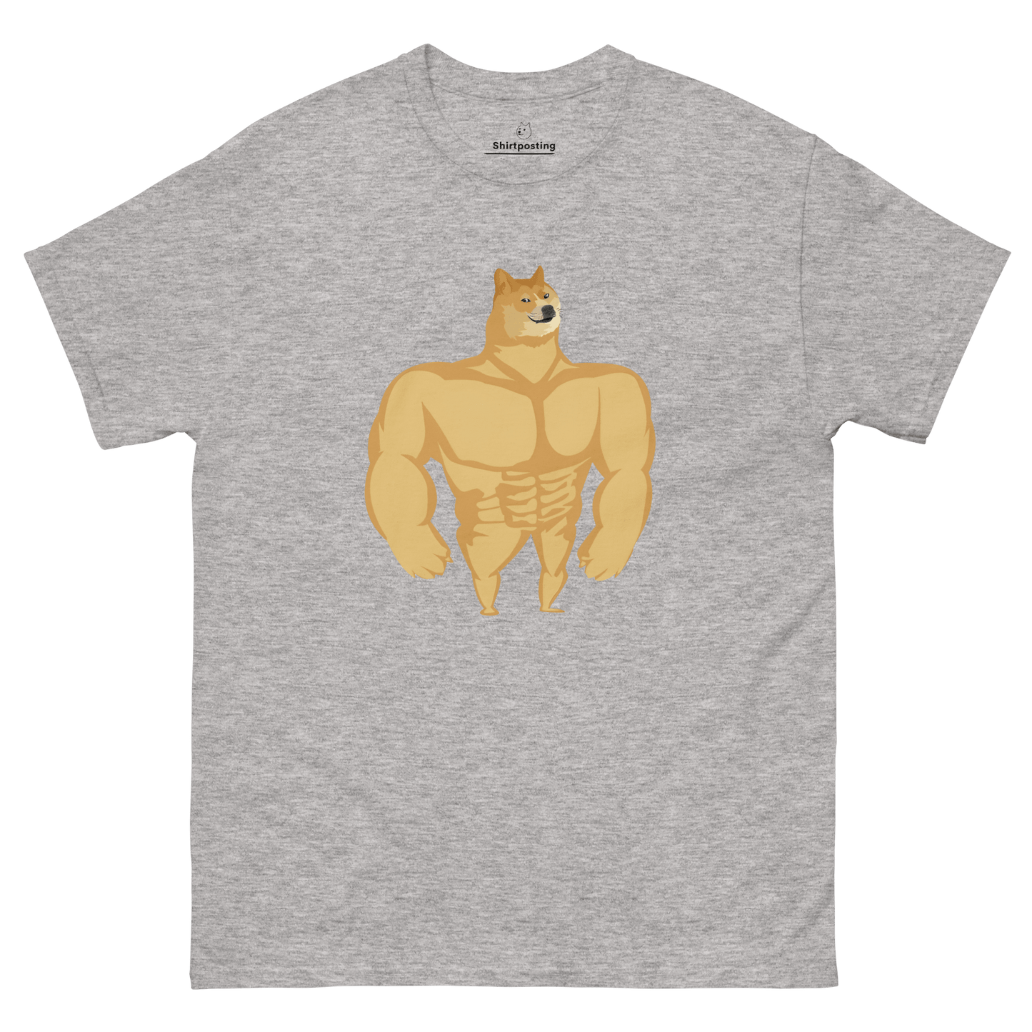 Doge Classic T-Shirt Meme - Sport Grey | Shirtposting