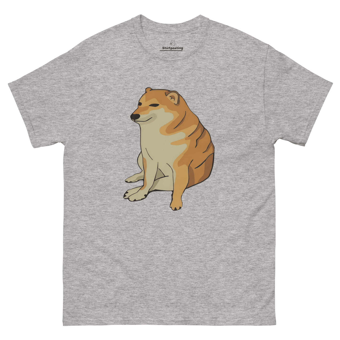 Doge Classic T-Shirt Meme - Sport Grey | Shirtposting