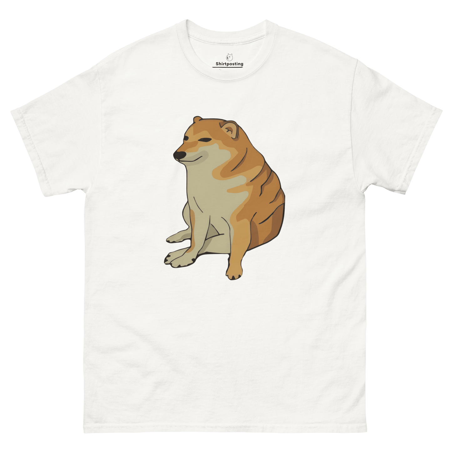 Doge Classic T-Shirt Meme - White | Shirtposting