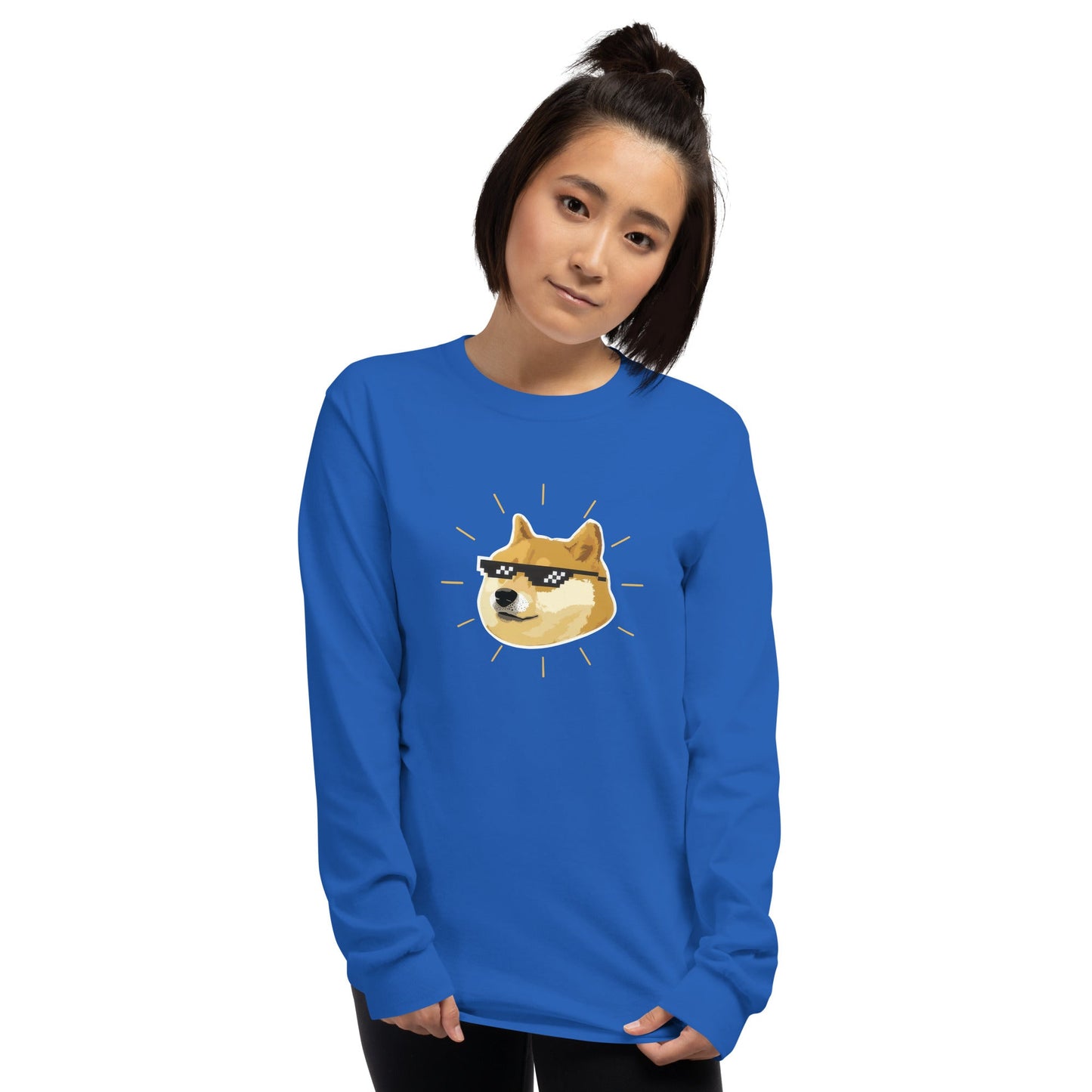 Doge Long Sleeve T-Shirt Meme - Ash | Shirtposting