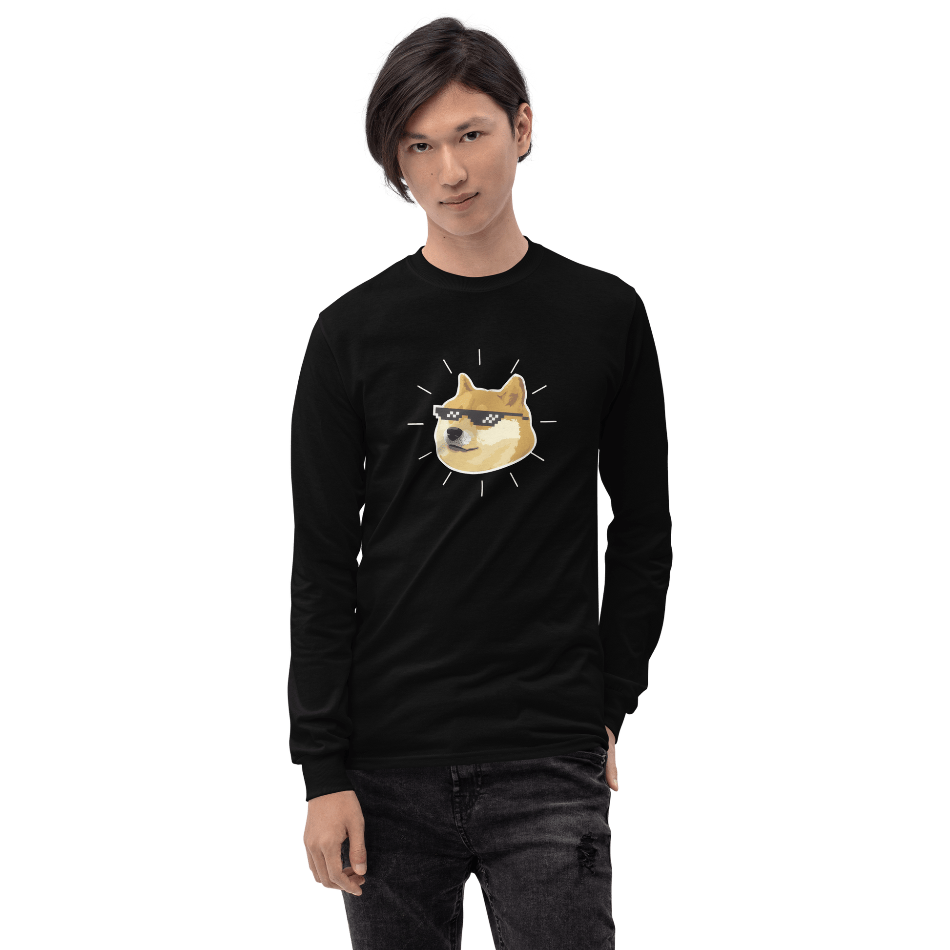 Doge Long Sleeve T-Shirt Meme - Military Green | Shirtposting