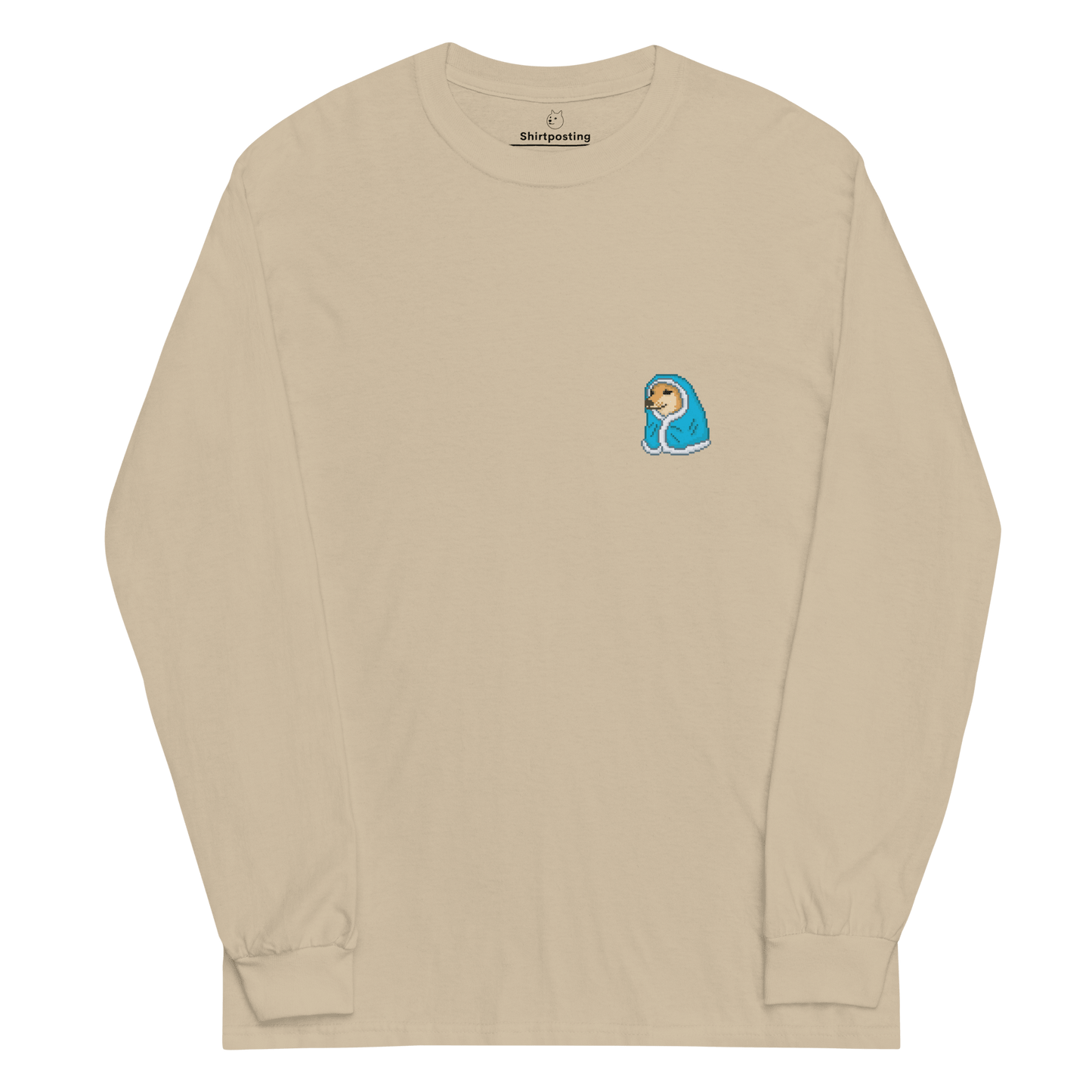 Doge Long Sleeve T-Shirt Meme - Sand | Shirtposting
