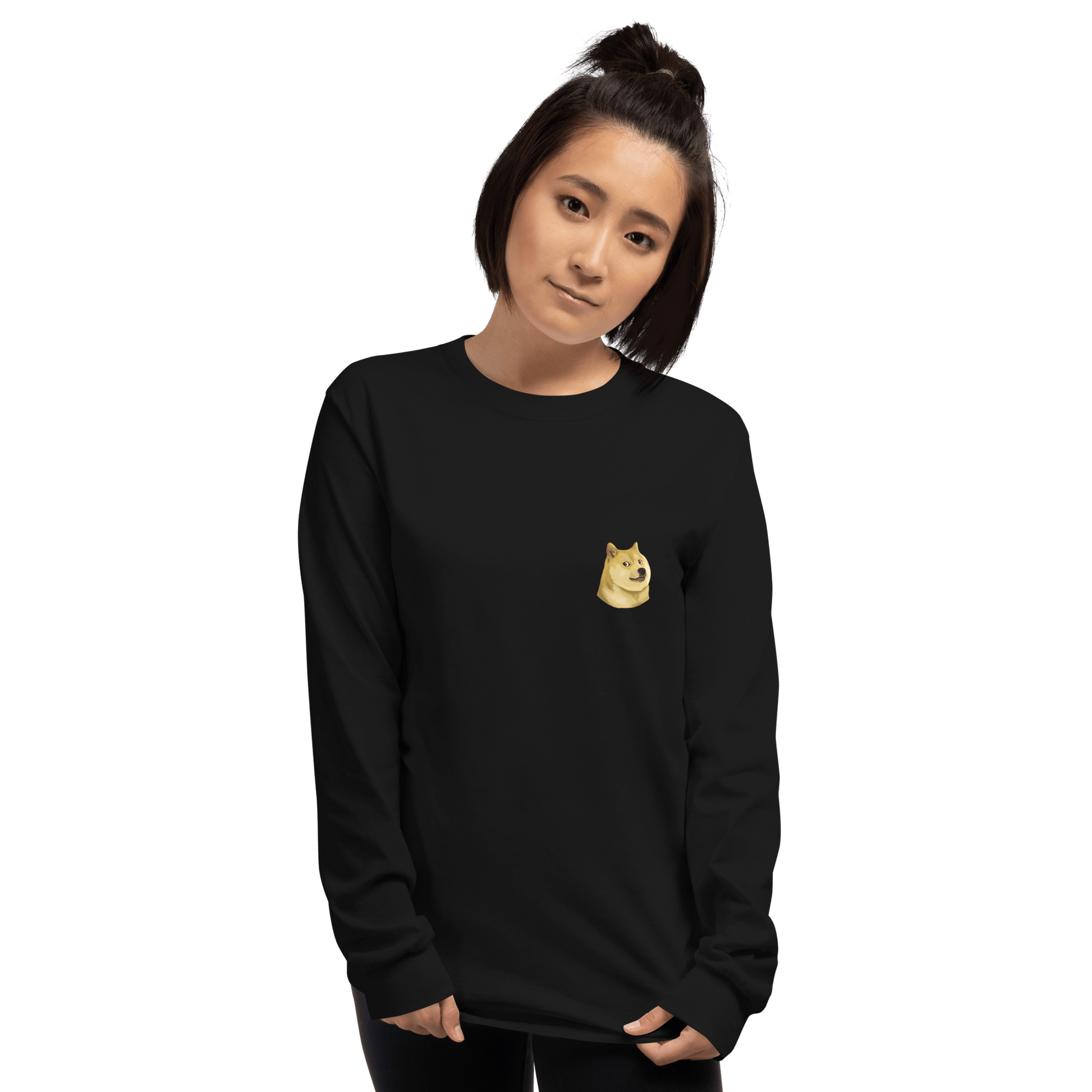 Doge Long Sleeve T-Shirt Meme - Sport Grey | Shirtposting