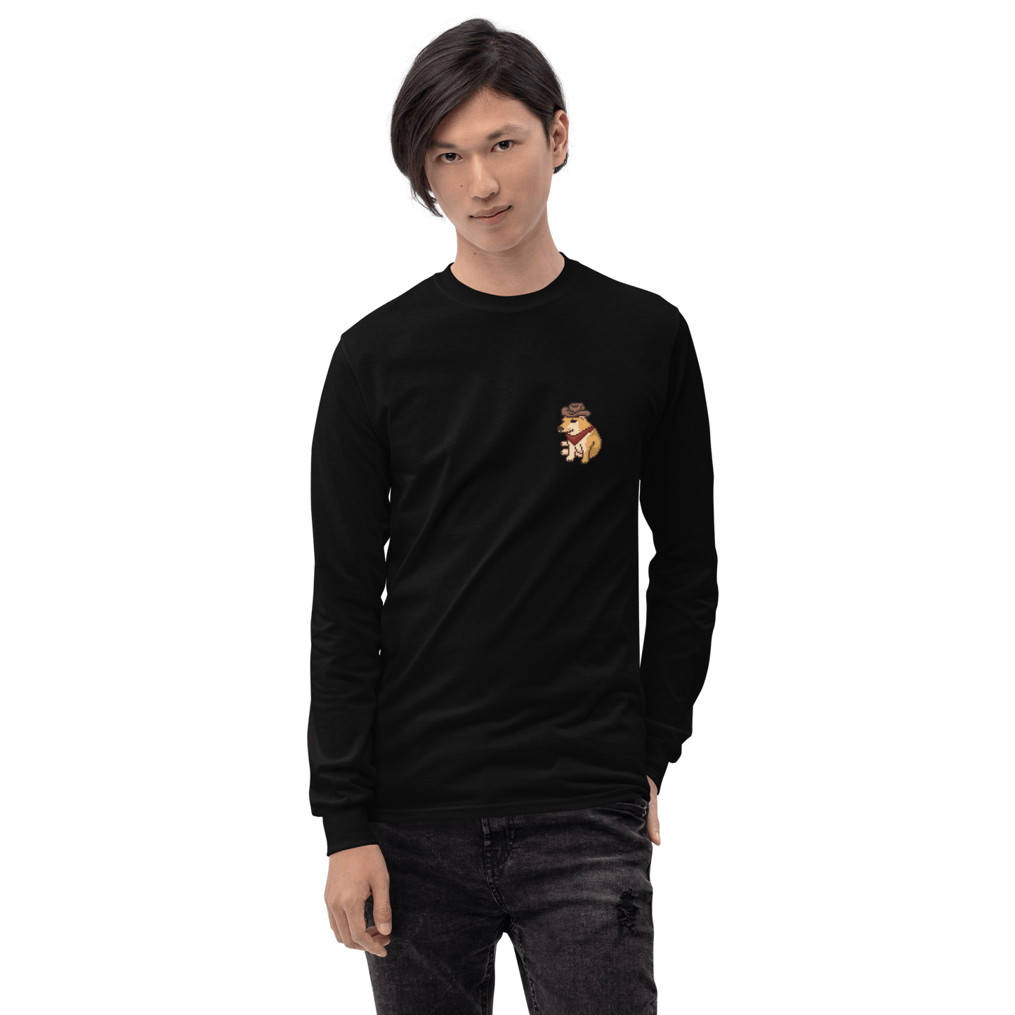 Doge Long Sleeve T-Shirt Meme - Sport Grey | Shirtposting