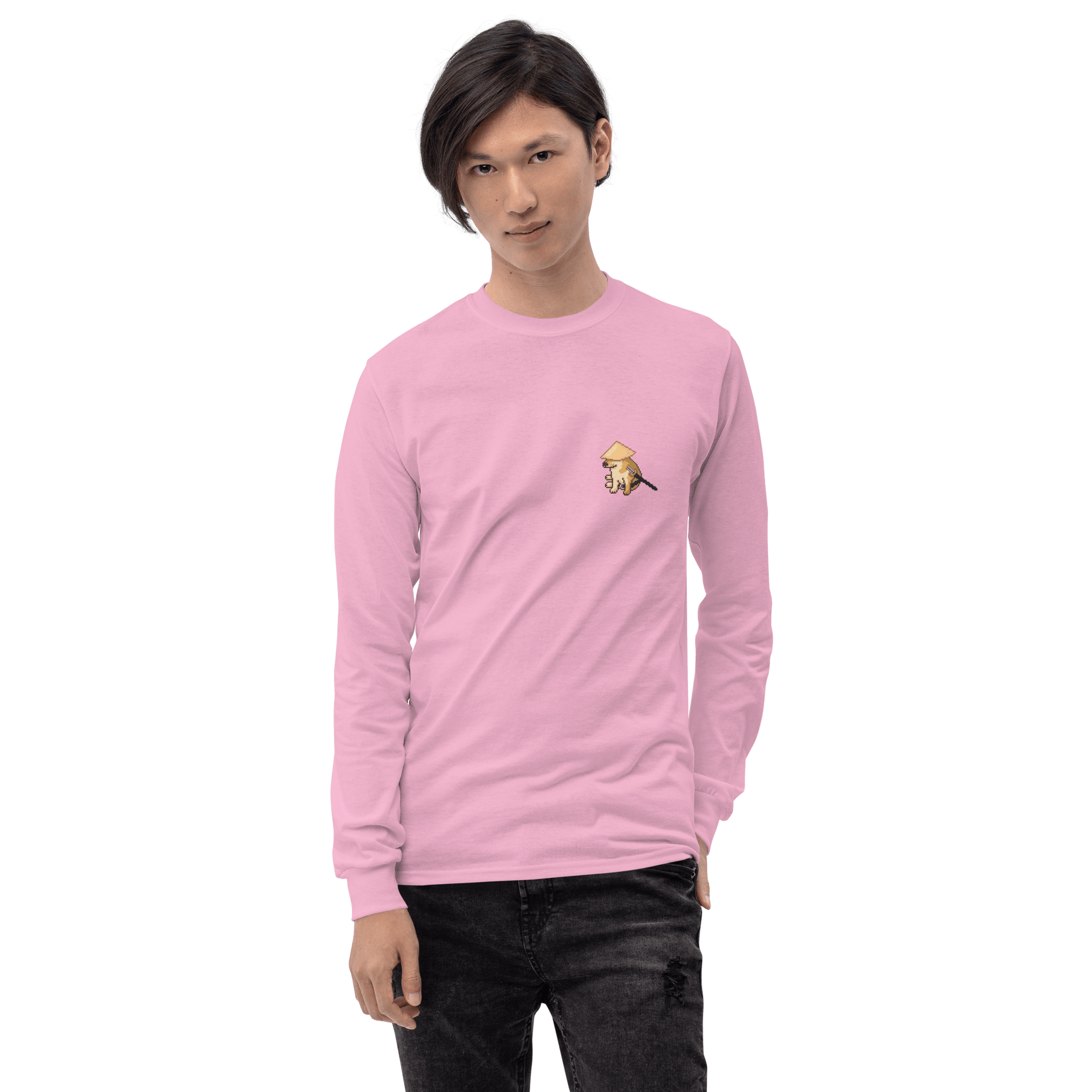 Doge Long Sleeve T-Shirt Meme - Sport Grey | Shirtposting
