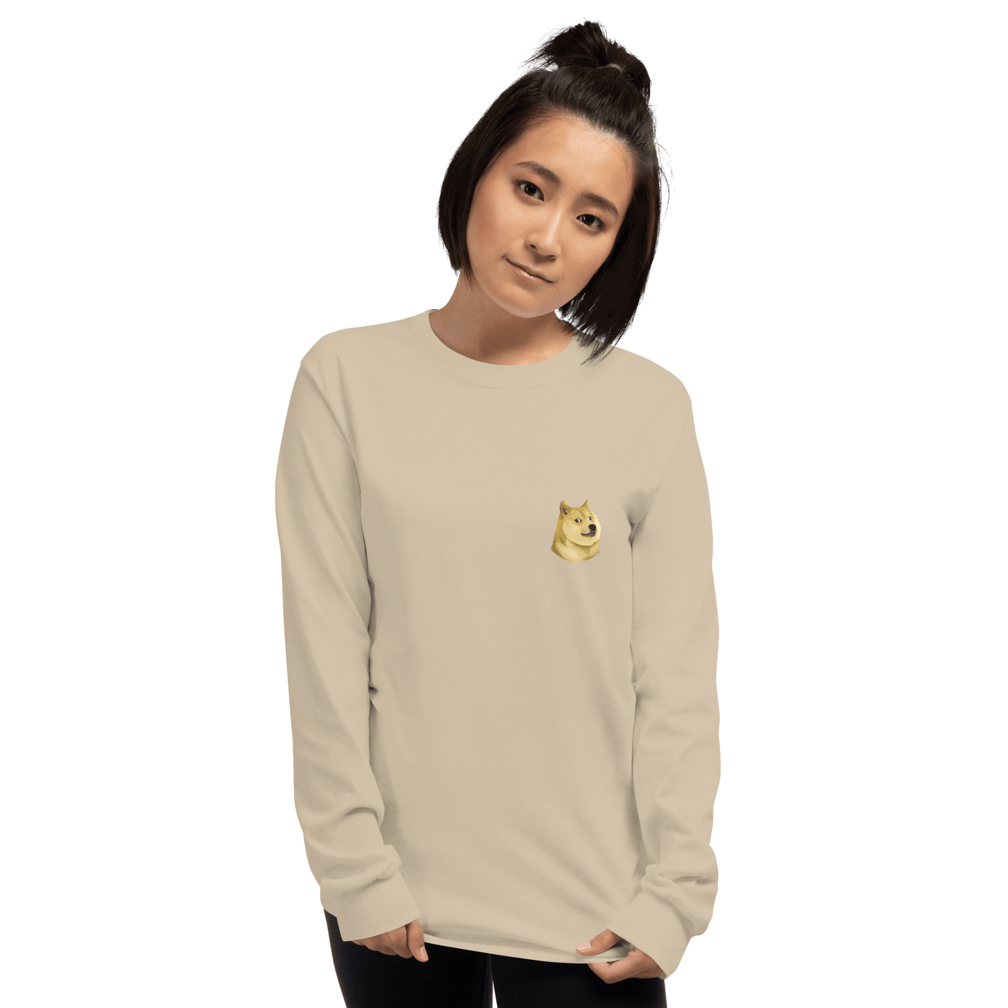 Doge Long Sleeve T-Shirt Meme - Sport Grey | Shirtposting