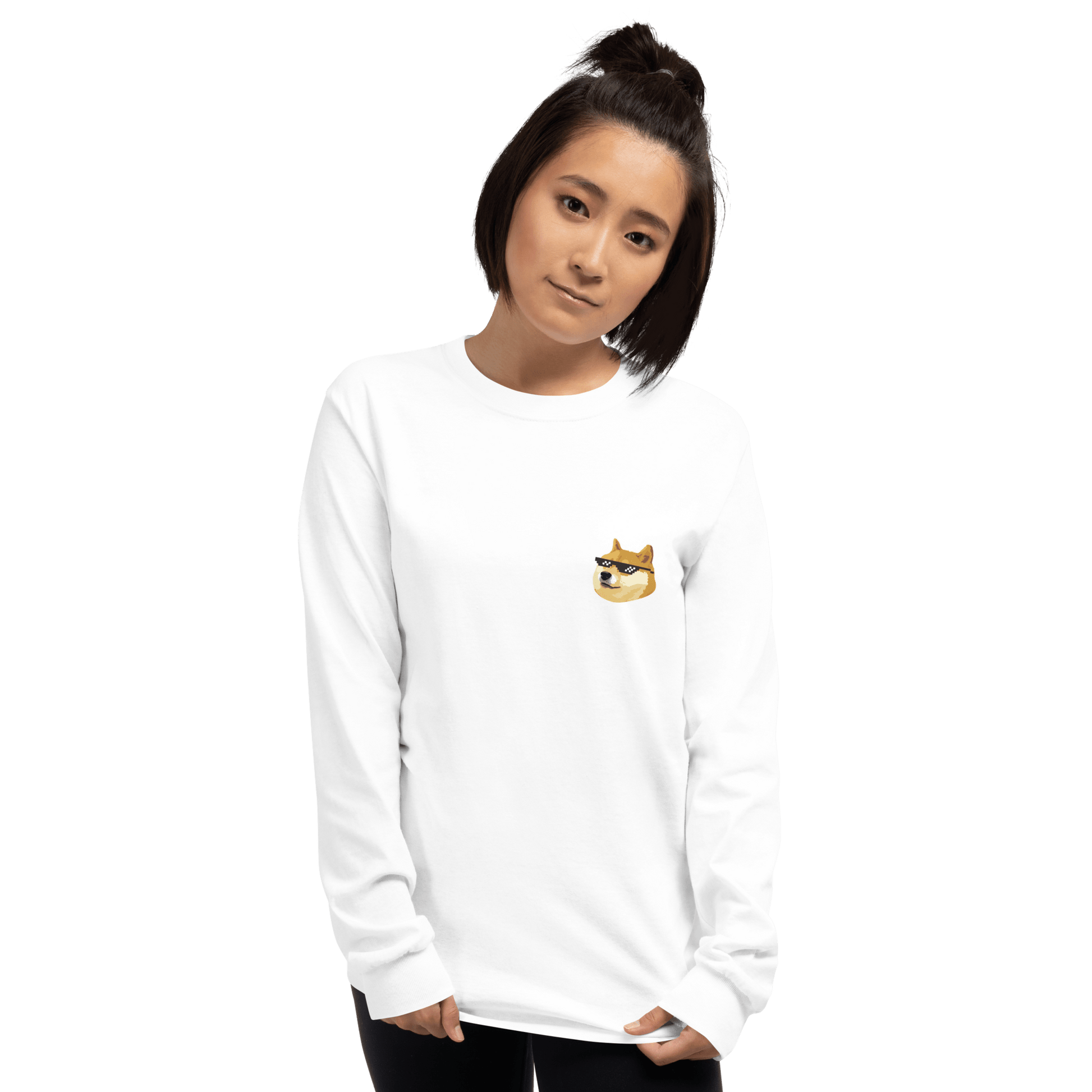 Doge Long Sleeve T-Shirt Meme - Sport Grey | Shirtposting