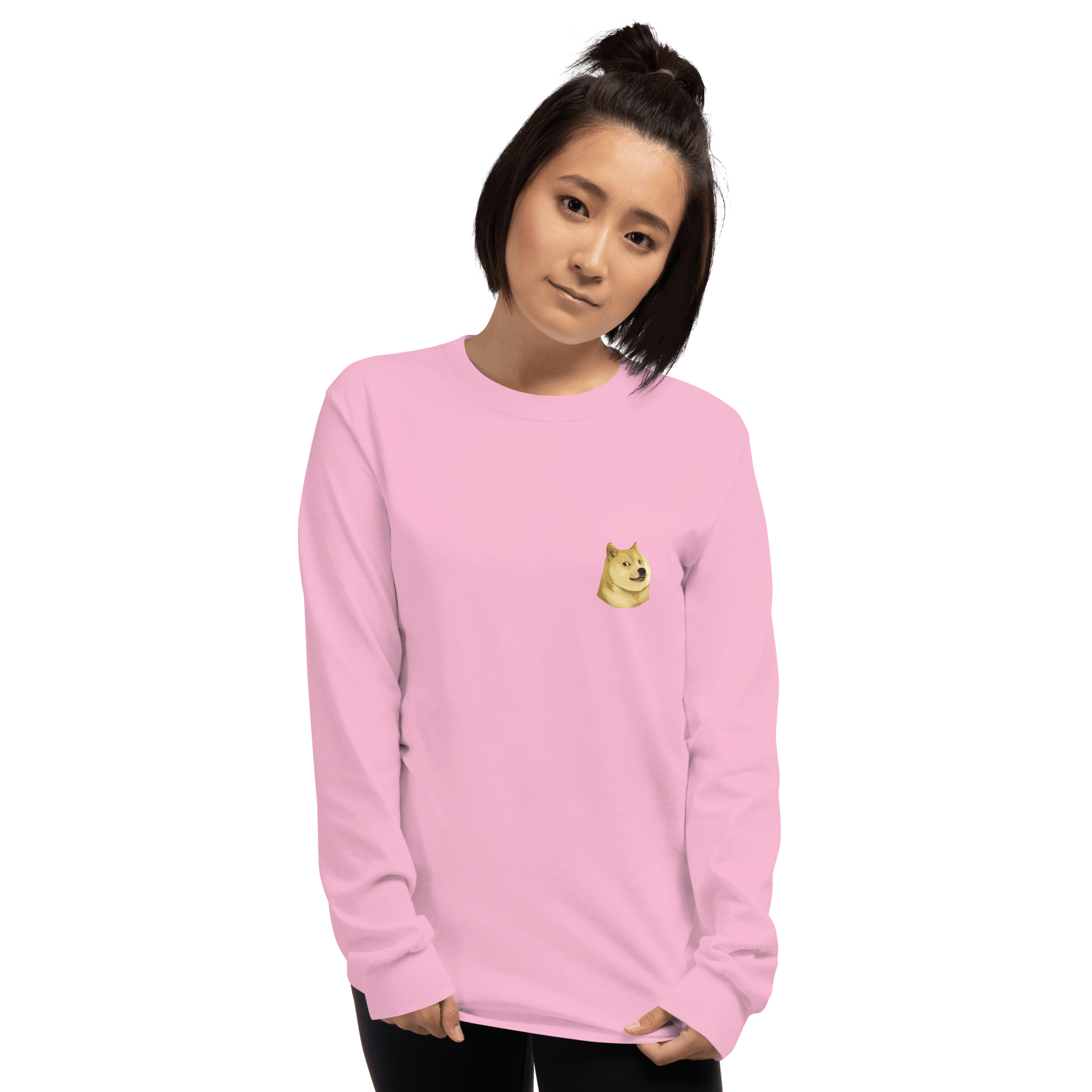 Doge Long Sleeve T-Shirt Meme - Sport Grey | Shirtposting