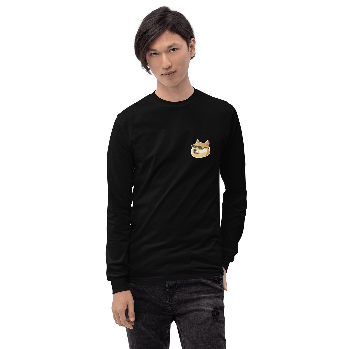 Doge Long Sleeve T-Shirt Meme - Sport Grey | Shirtposting