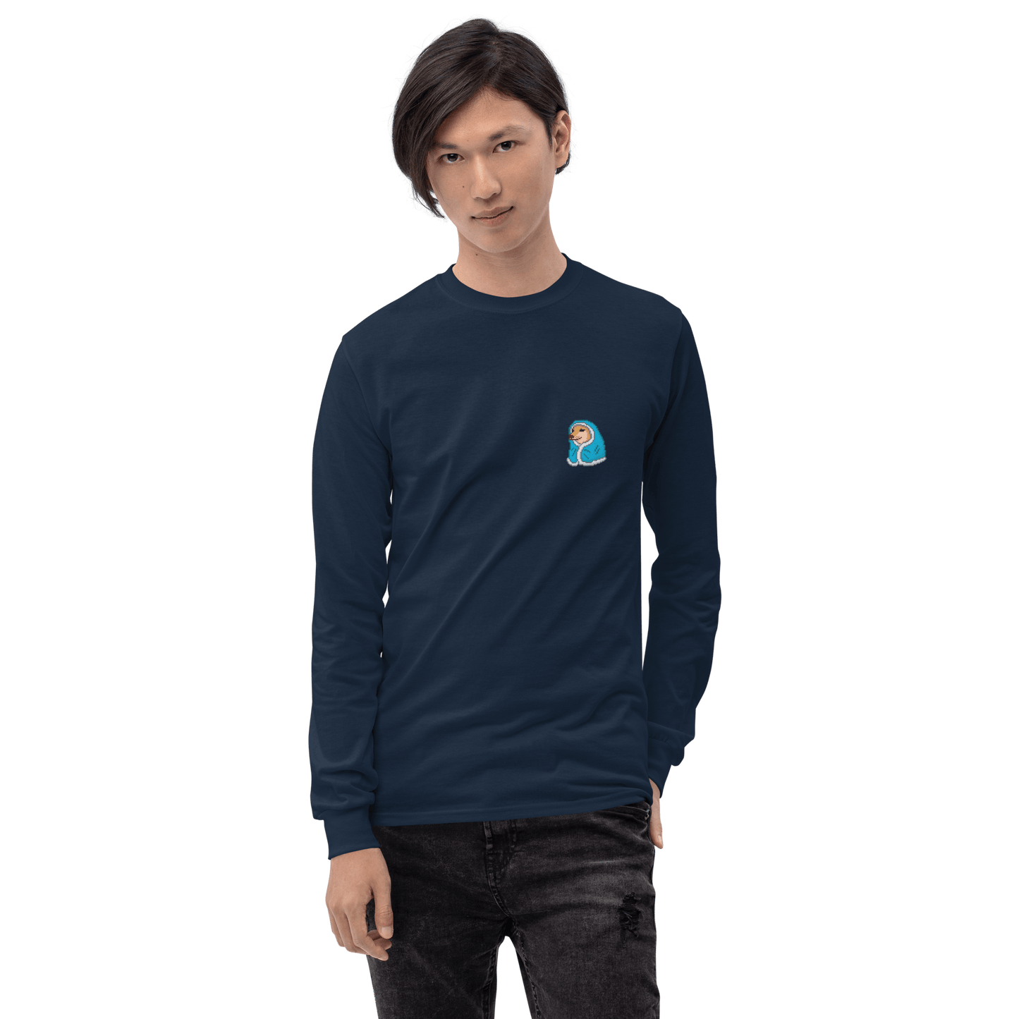 Doge Long Sleeve T-Shirt Meme - Sport Grey | Shirtposting