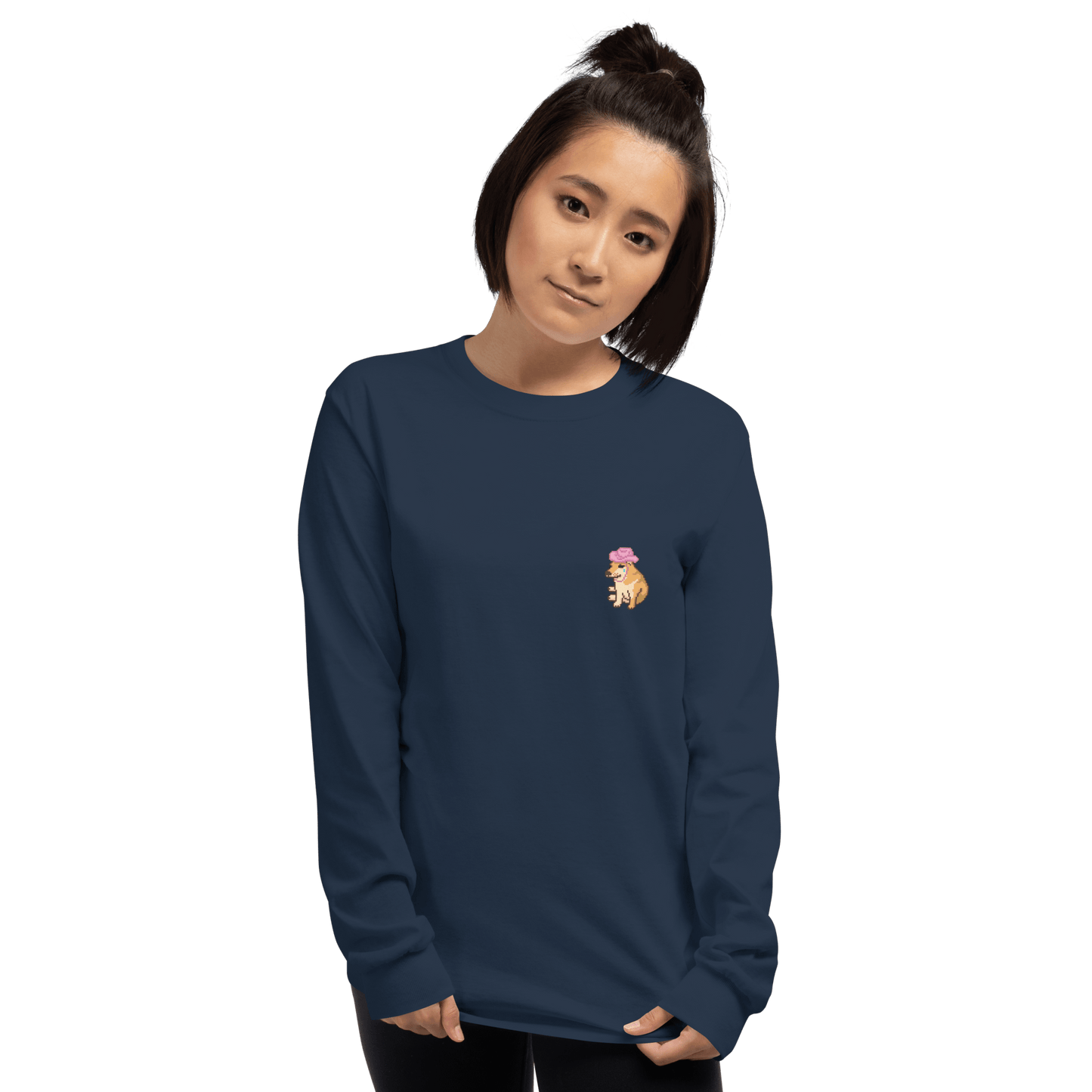 Doge Long Sleeve T-Shirt Meme - Sport Grey | Shirtposting