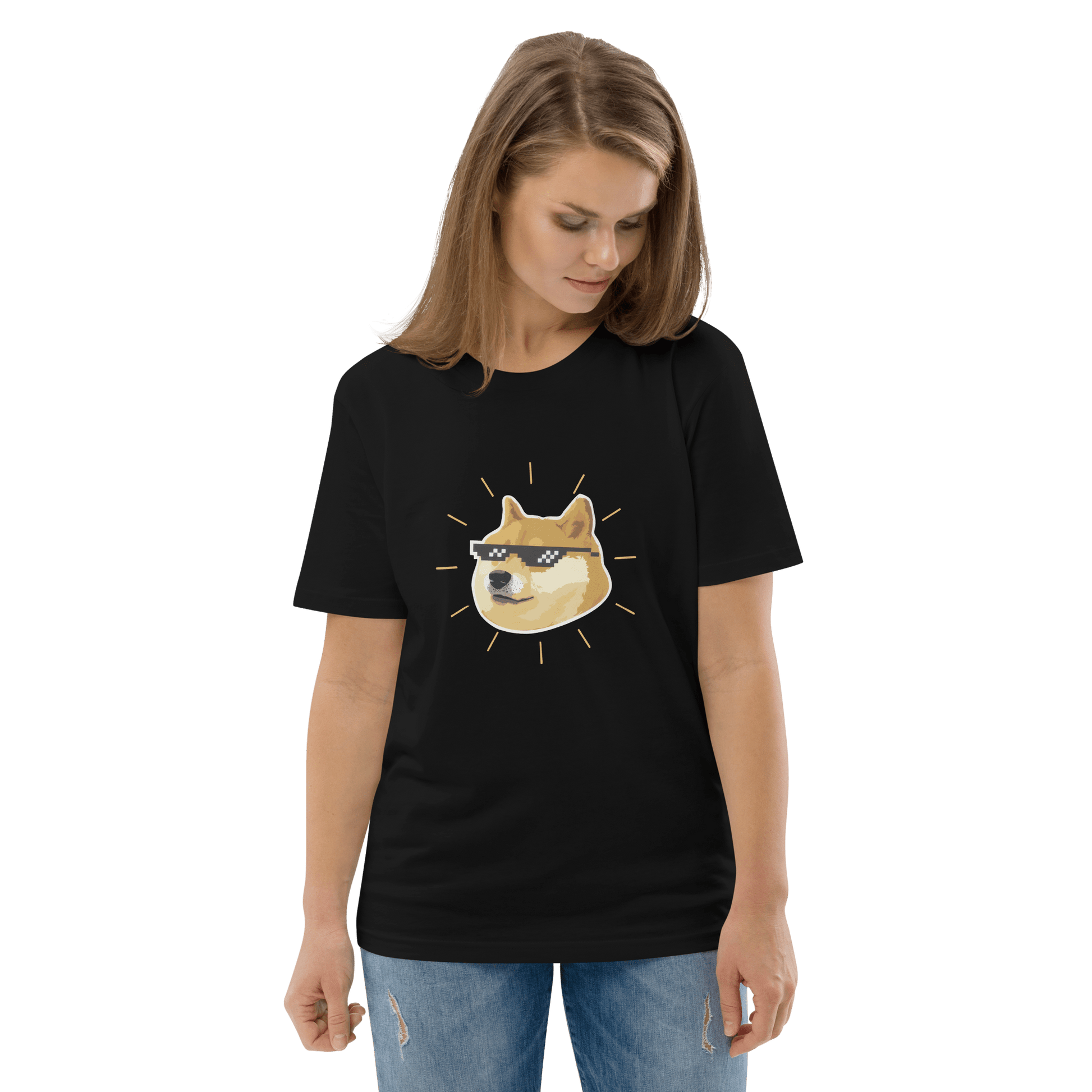 Doge Premium Organic T-Shirt Meme - Cotton Pink | Shirtposting