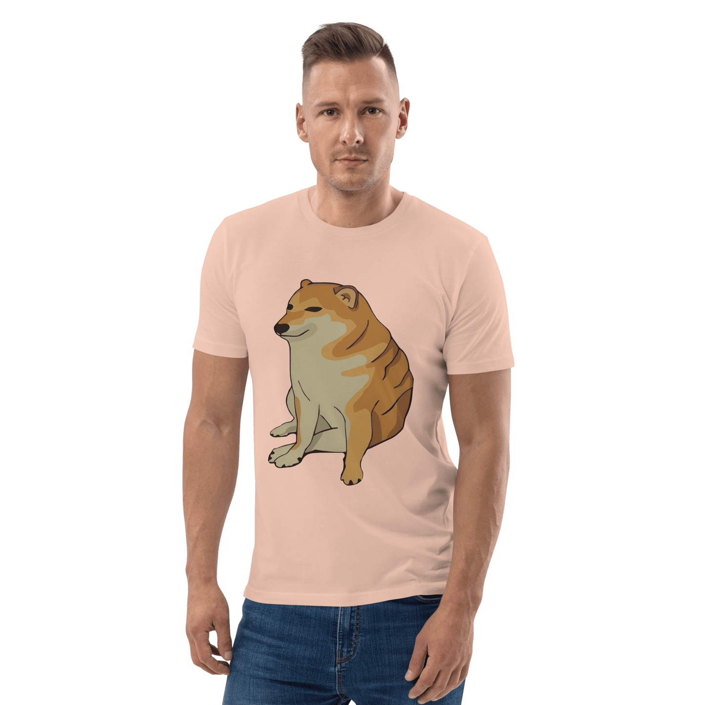 Doge Premium Organic T-Shirt Meme - Cotton Pink | Shirtposting