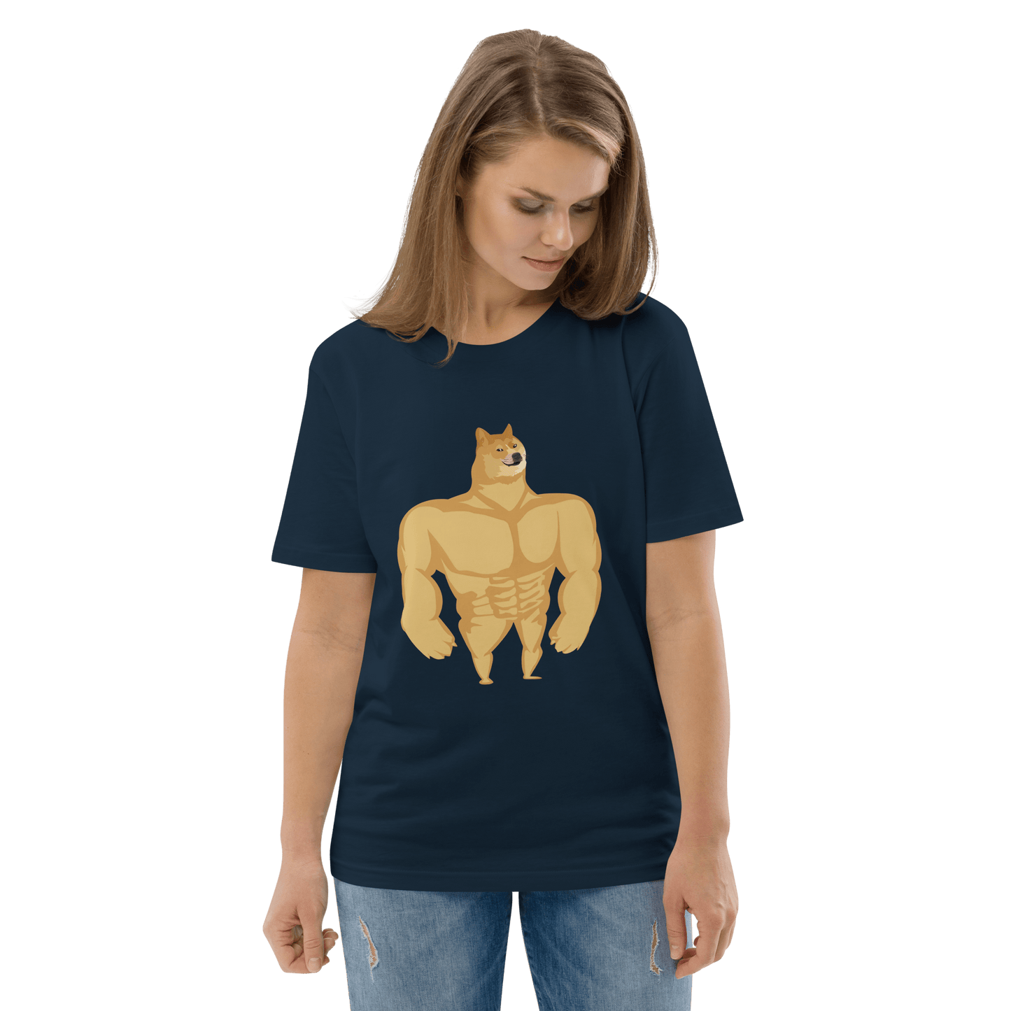 Doge Premium Organic T-Shirt Meme - Cotton Pink | Shirtposting