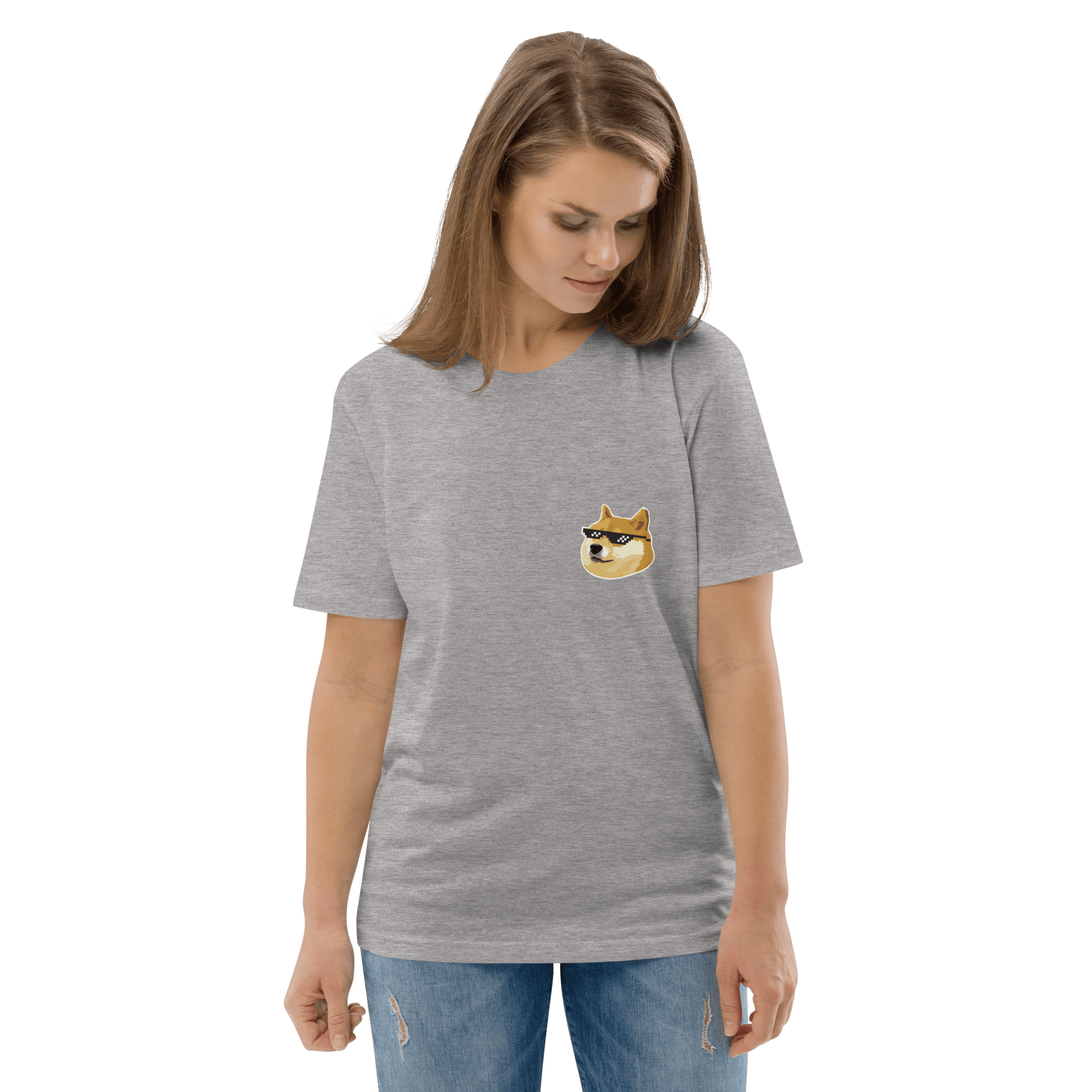 Doge Premium Organic T-Shirt Meme - Cotton Pink | Shirtposting