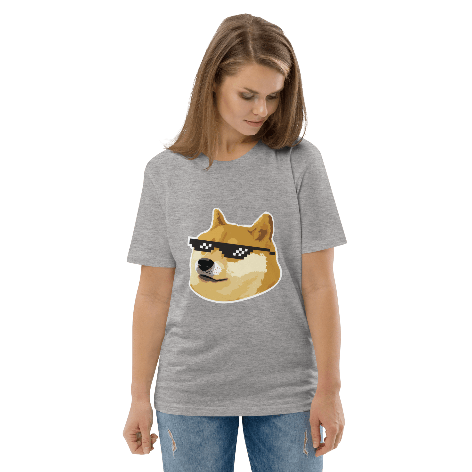 Doge Premium Organic T-Shirt Meme - Cotton Pink | Shirtposting