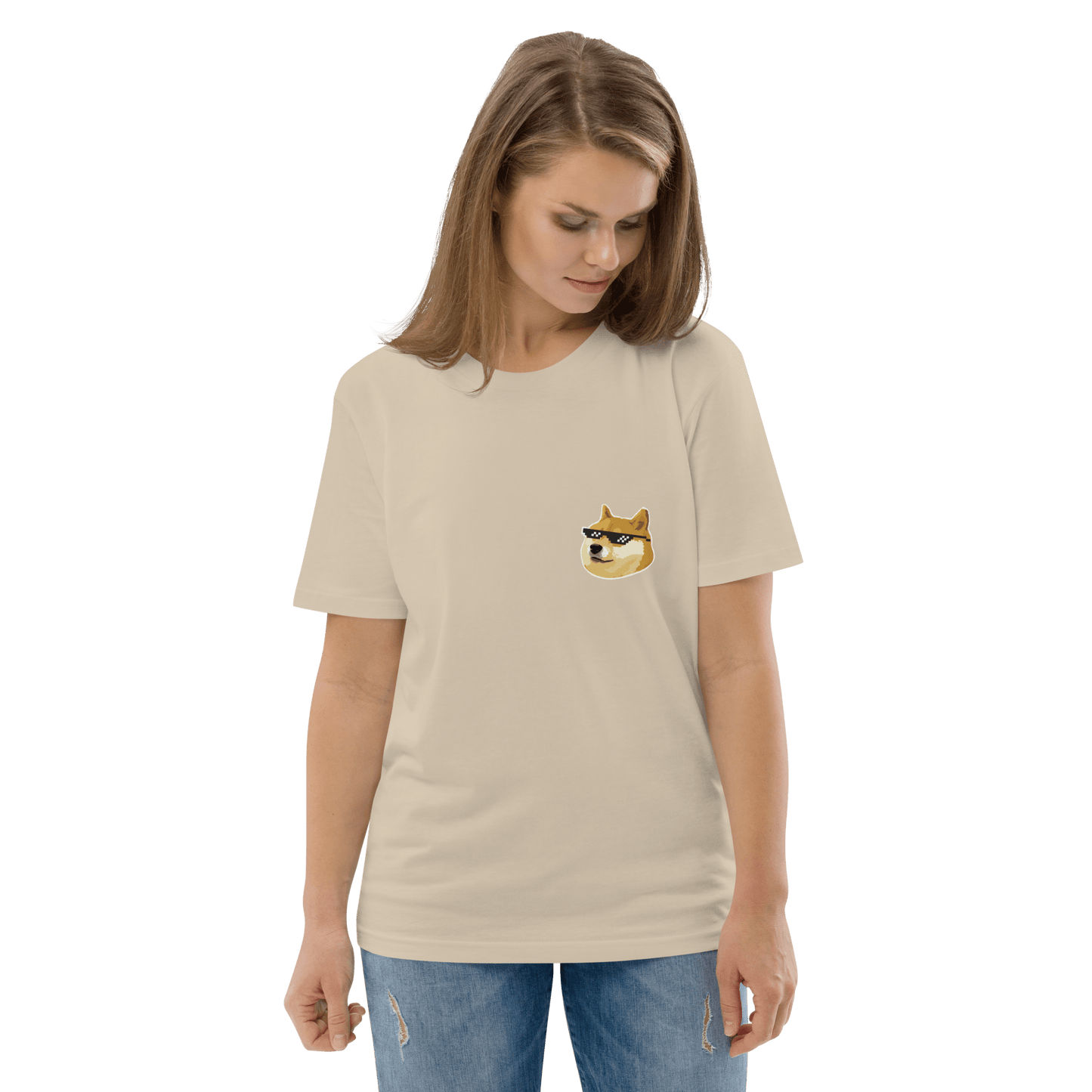 Doge Premium Organic T-Shirt Meme - Cotton Pink | Shirtposting