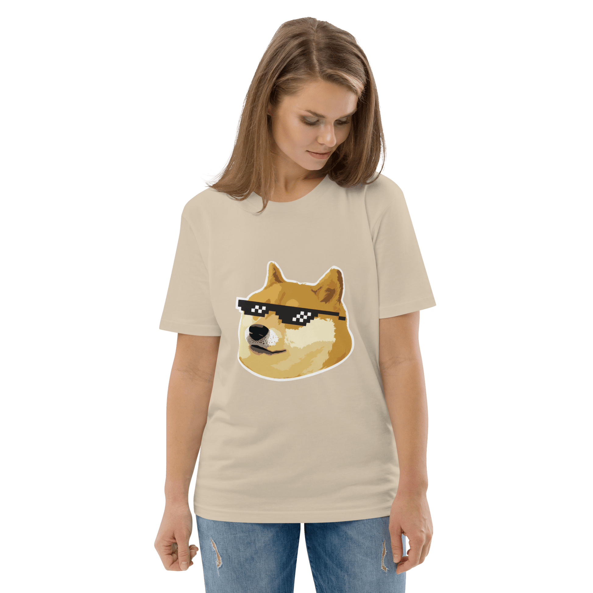 Doge Premium Organic T-Shirt Meme - Cotton Pink | Shirtposting