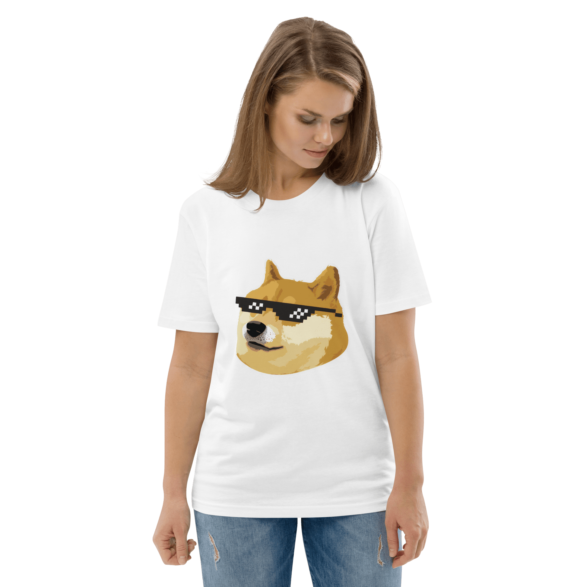 Doge Premium Organic T-Shirt Meme - Cotton Pink | Shirtposting