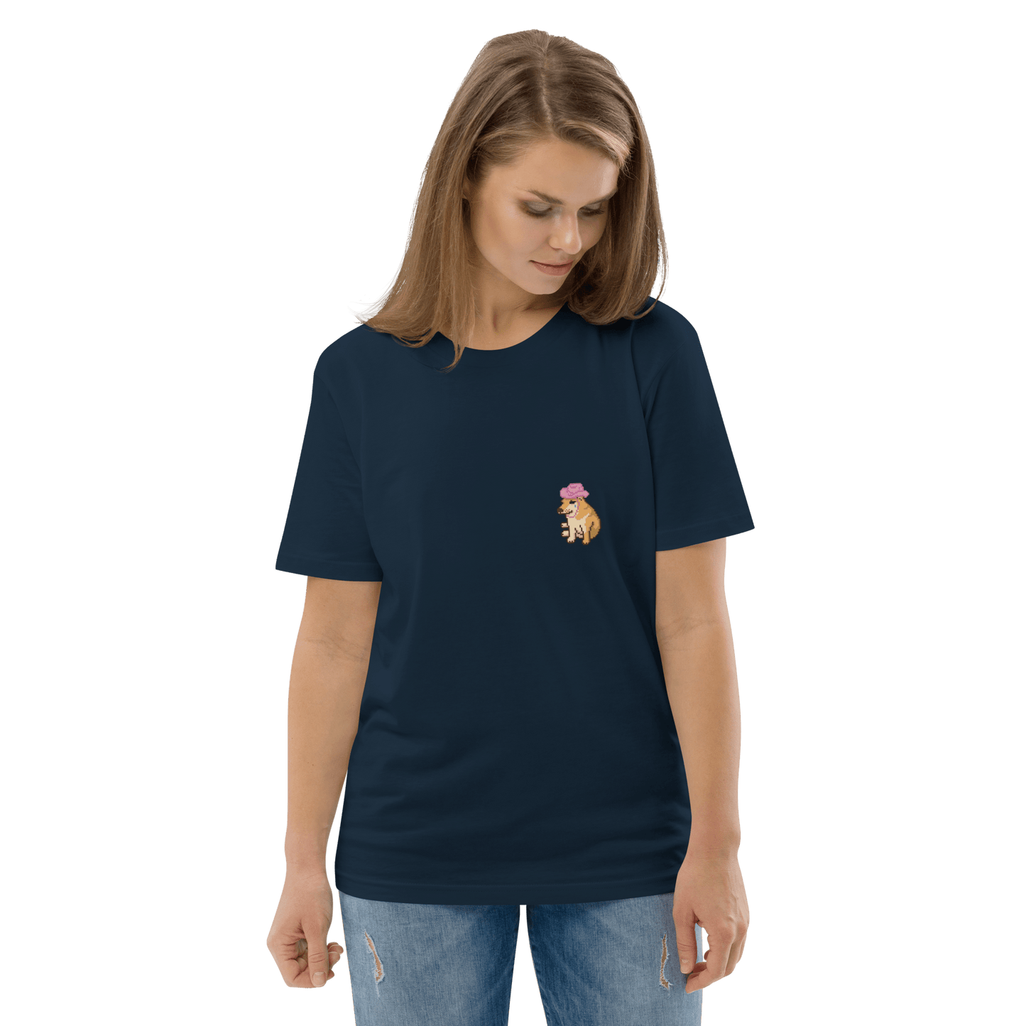 Doge Premium Organic T-Shirt Meme - Cotton Pink | Shirtposting