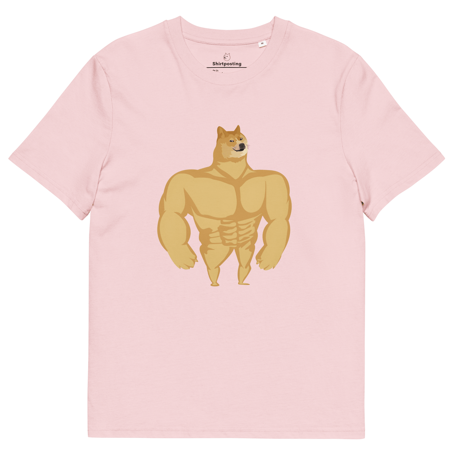 Doge Premium Organic T-Shirt Meme - Cotton Pink | Shirtposting