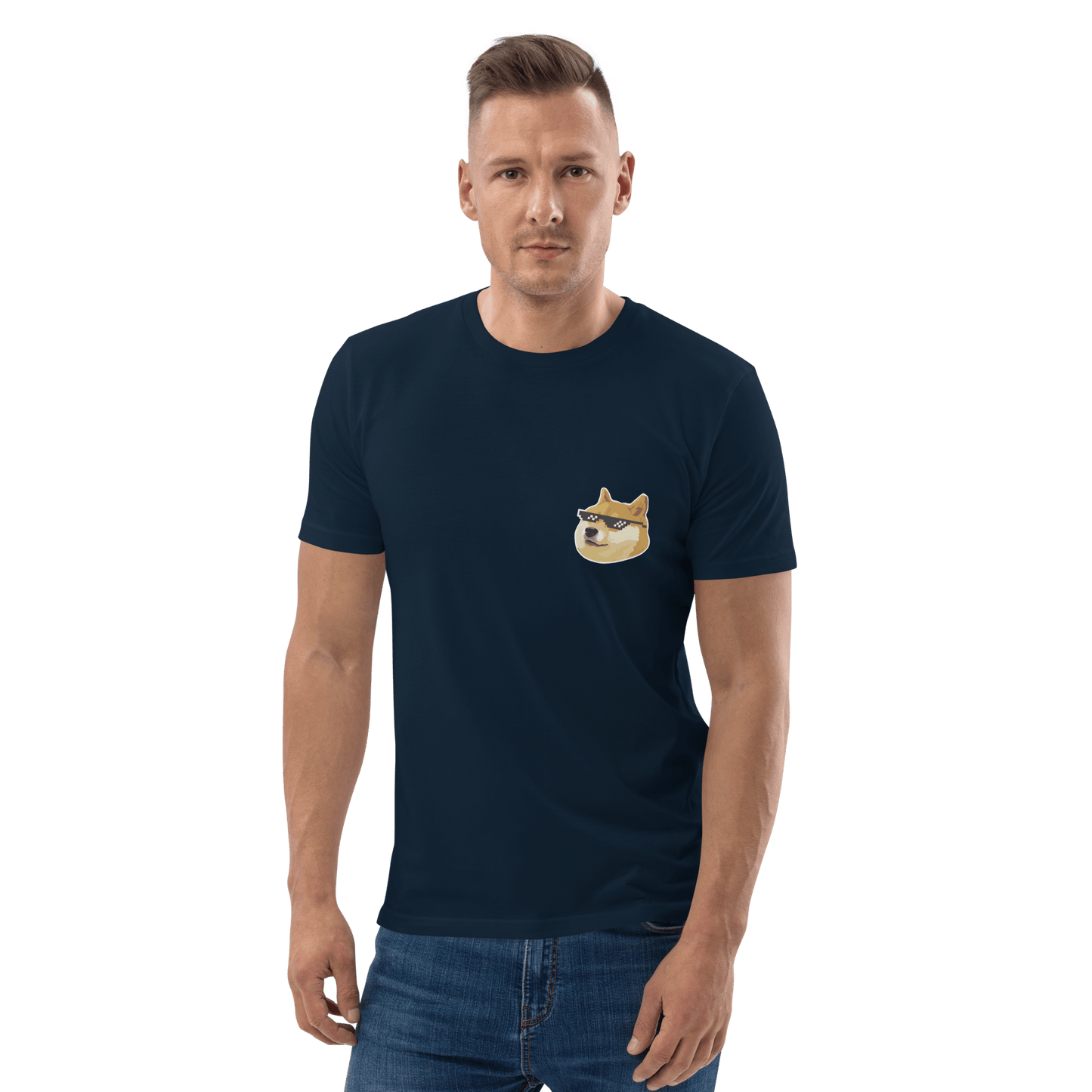 Doge Premium Organic T-Shirt Meme - Cotton Pink | Shirtposting