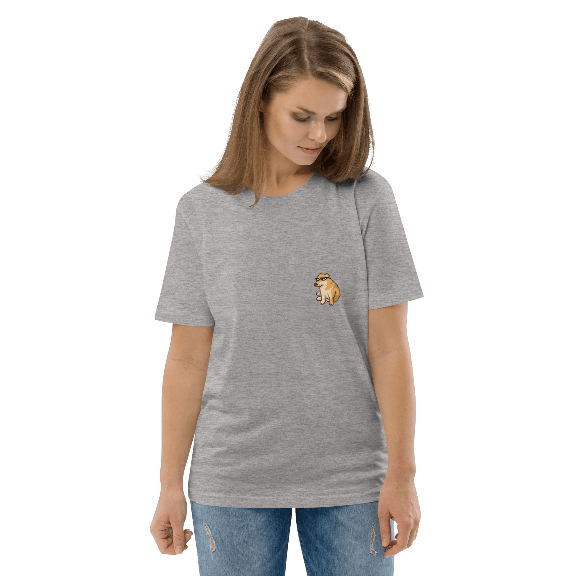 Doge Premium Organic T-Shirt Meme - Cotton Pink | Shirtposting