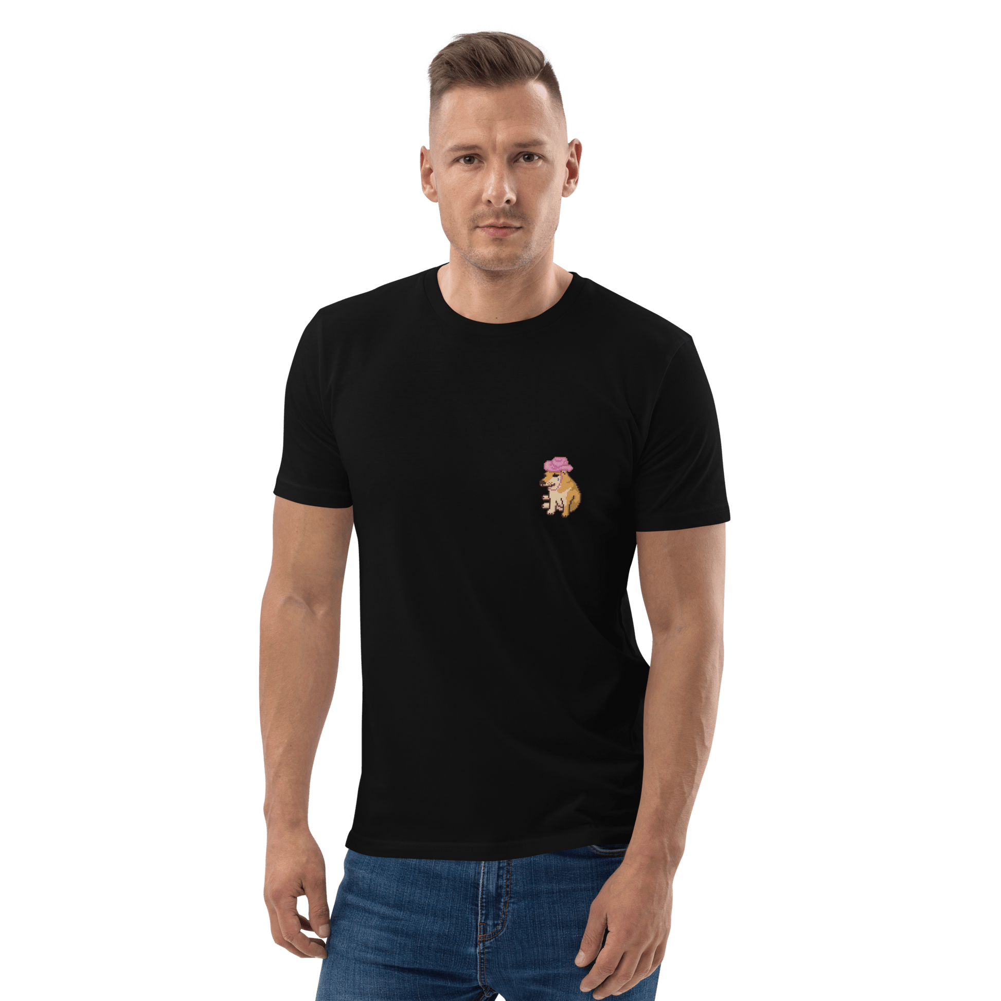 Doge Premium Organic T-Shirt Meme - Cotton Pink | Shirtposting