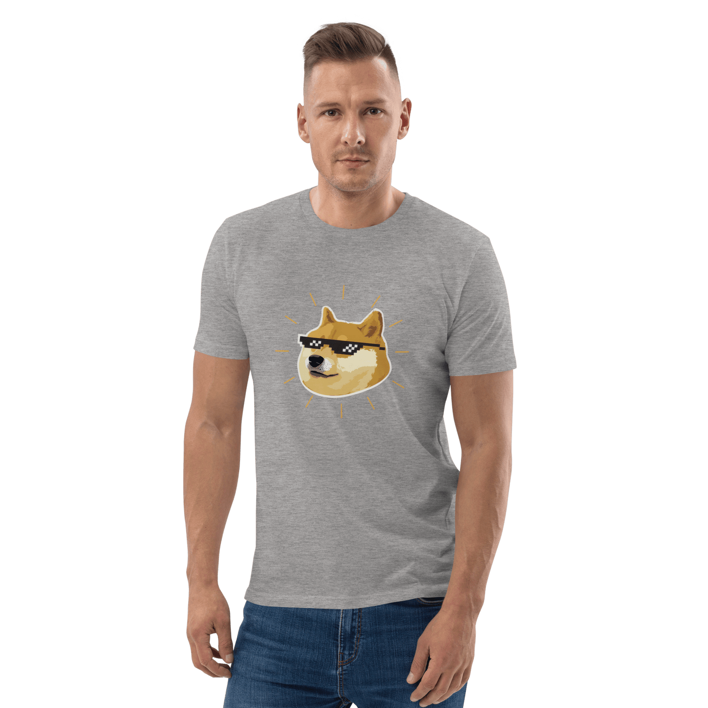 Doge Premium Organic T-Shirt Meme - Cotton Pink | Shirtposting