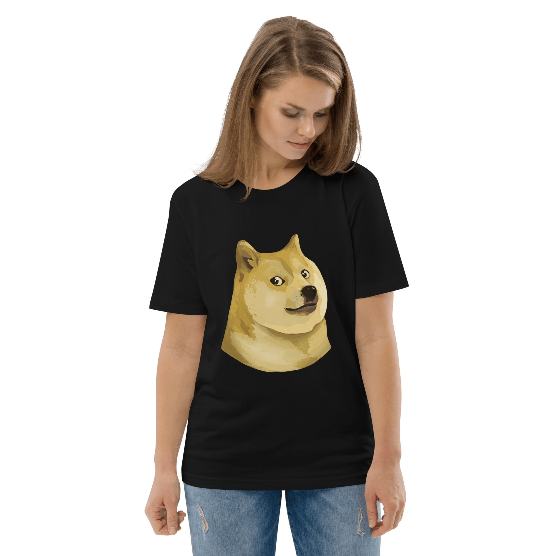 Doge Premium Organic T-Shirt Meme - Cotton Pink | Shirtposting