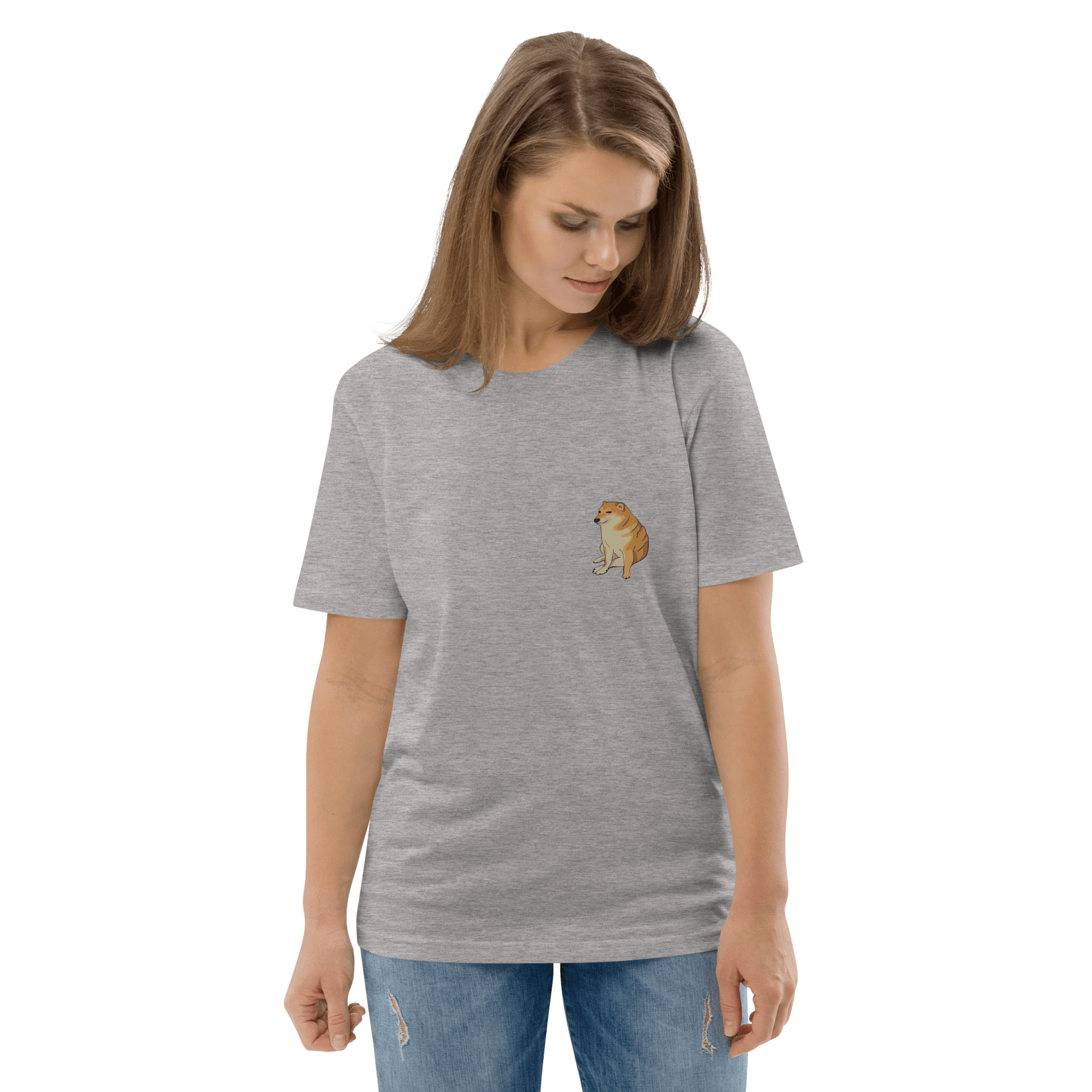 Doge Premium Organic T-Shirt Meme - Cotton Pink | Shirtposting