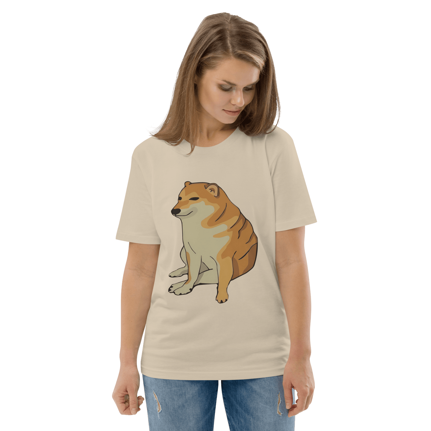 Doge Premium Organic T-Shirt Meme - Cotton Pink | Shirtposting