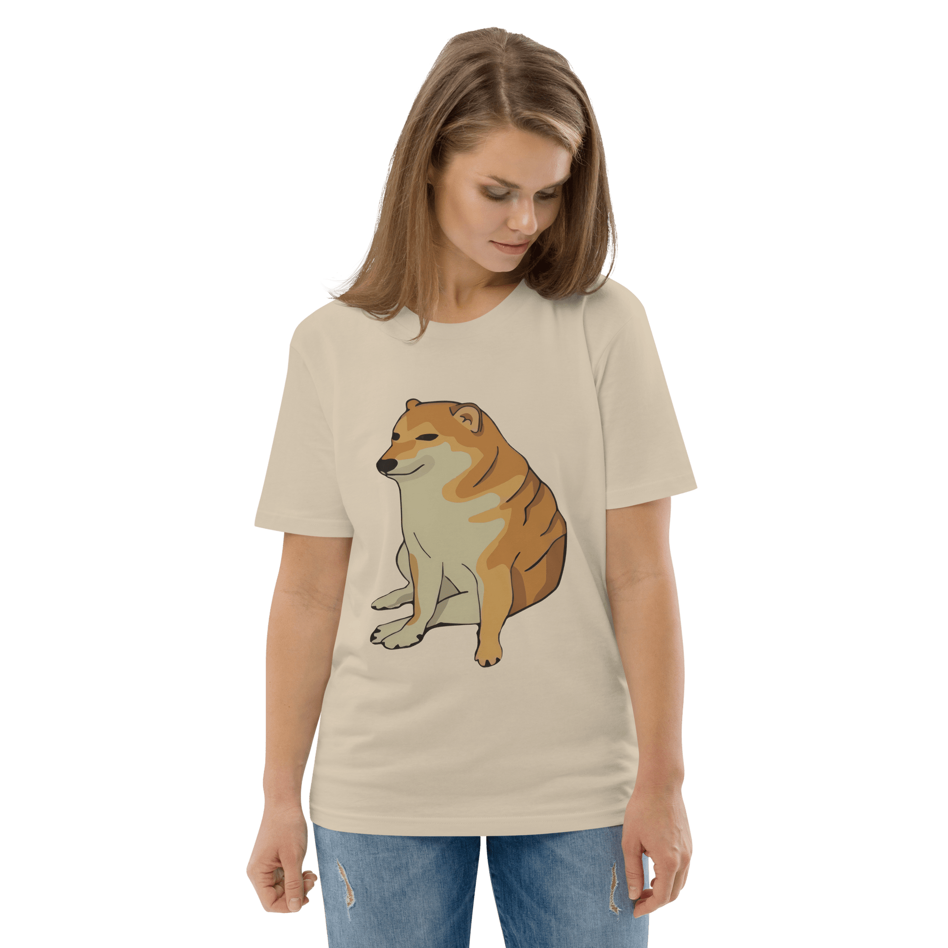 Doge Premium Organic T-Shirt Meme - Cotton Pink | Shirtposting