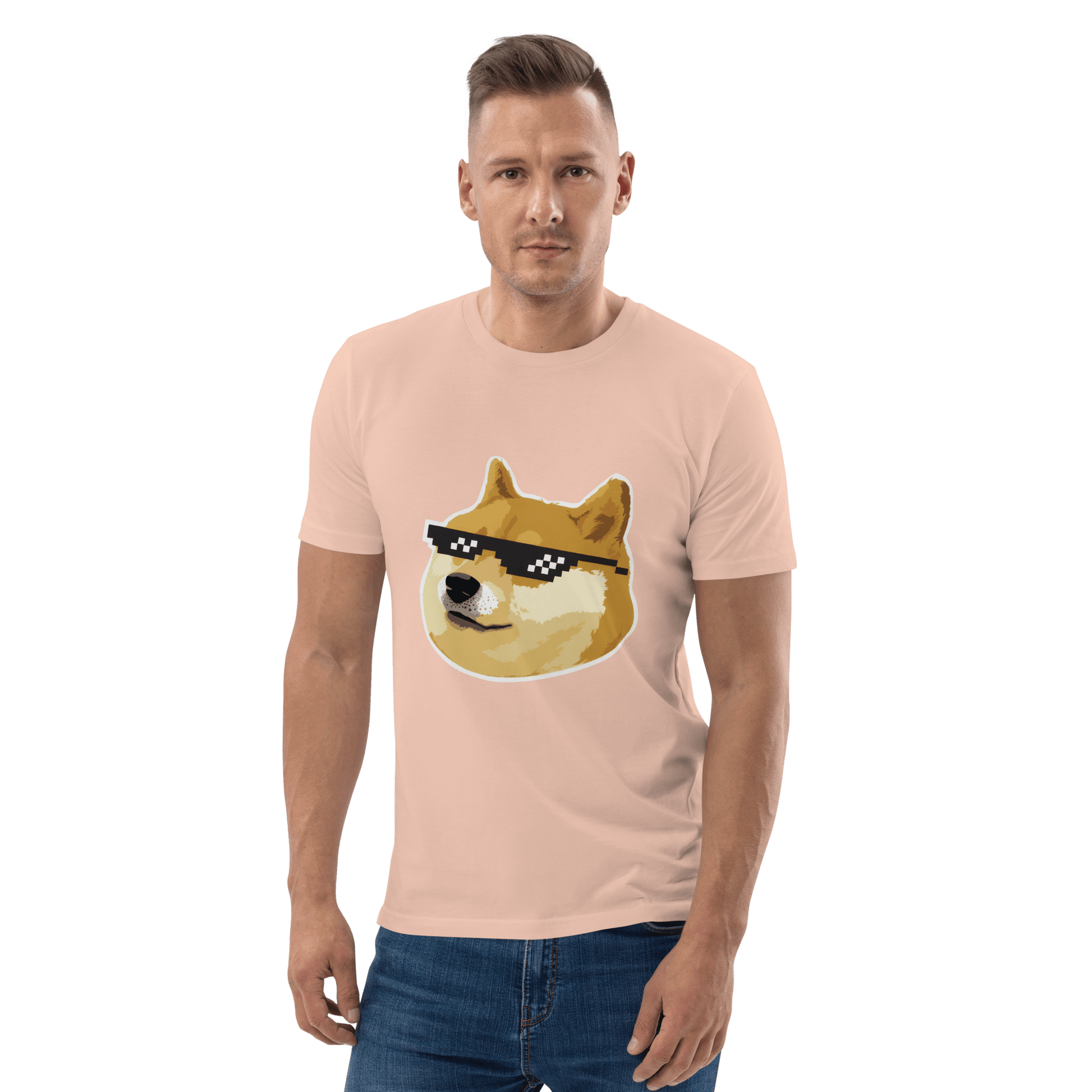 Doge Premium Organic T-Shirt Meme - Cotton Pink | Shirtposting