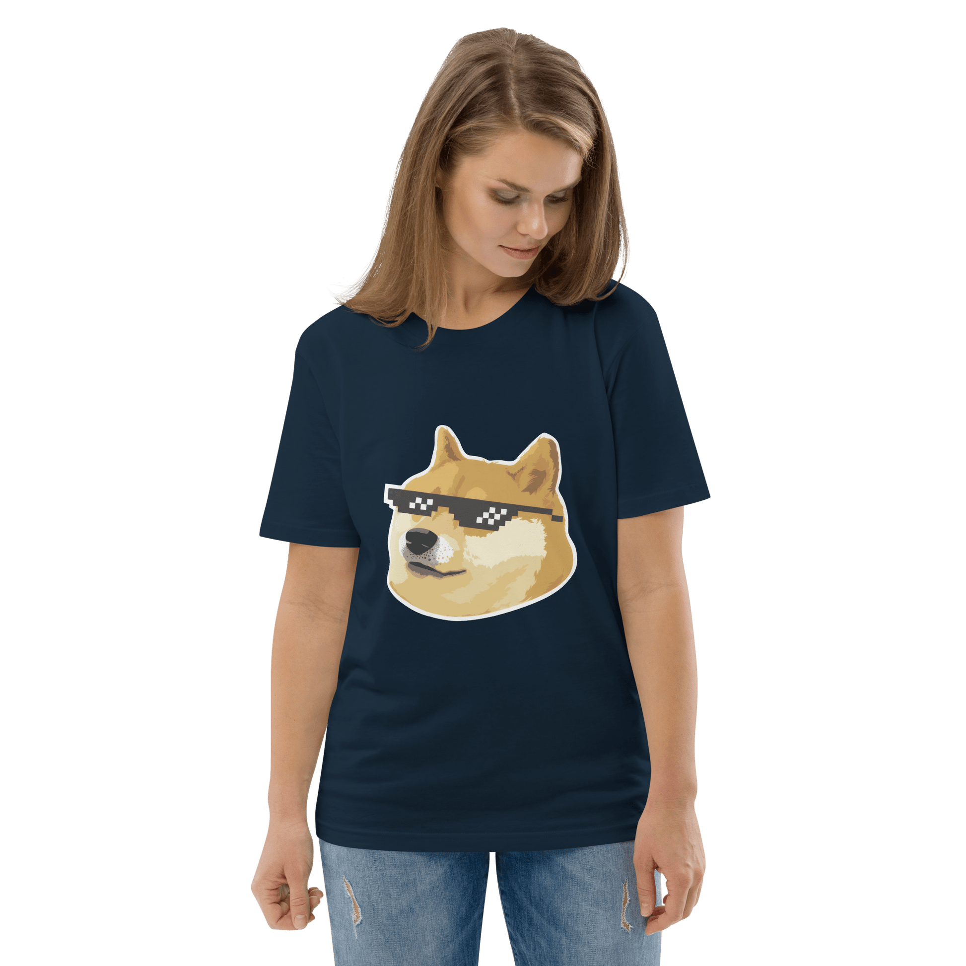 Doge Premium Organic T-Shirt Meme - Cotton Pink | Shirtposting