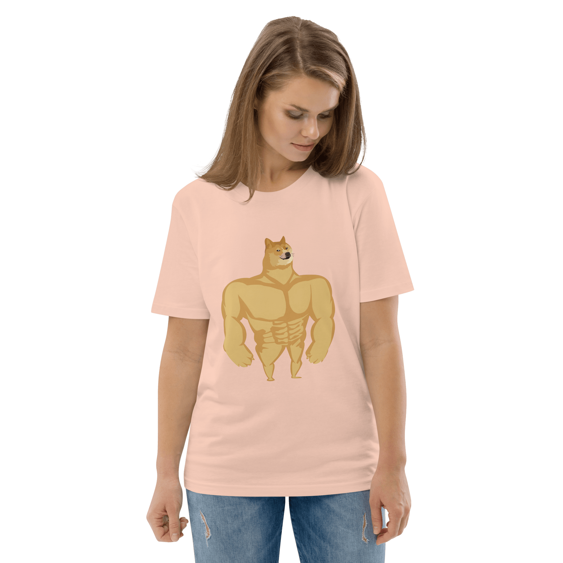Doge Premium Organic T-Shirt Meme - Cotton Pink | Shirtposting