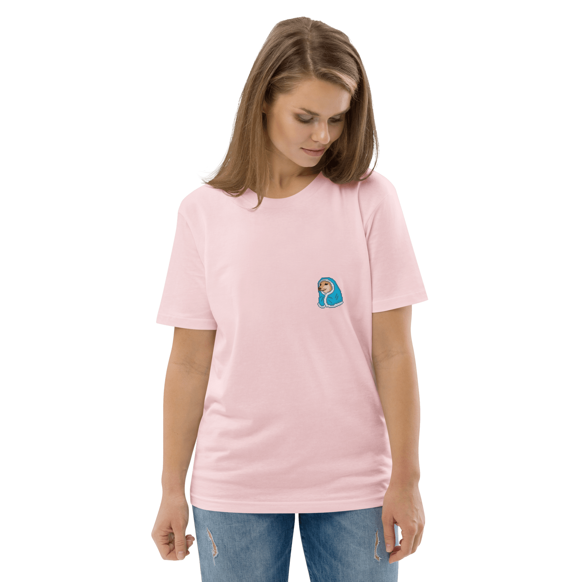 Doge Premium Organic T-Shirt Meme - Cotton Pink | Shirtposting